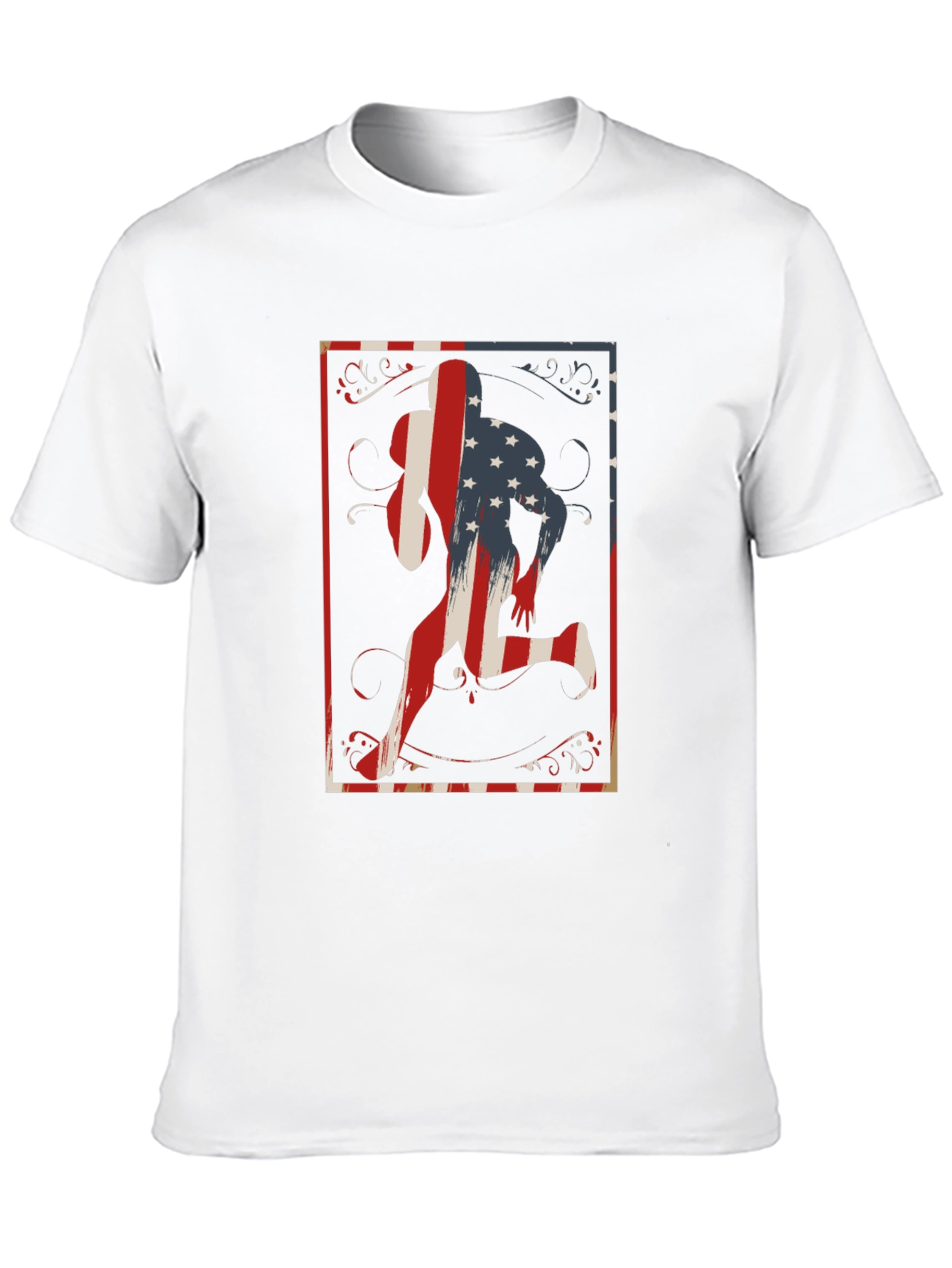 Patriotic Runner Graphic T-Shirt