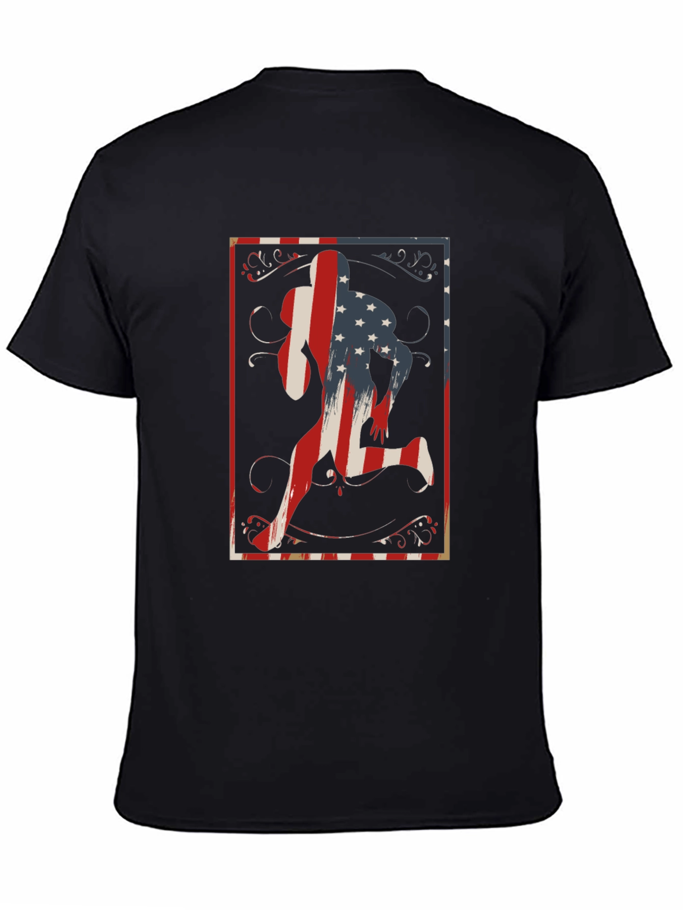 Patriotic Runner Graphic T-Shirt