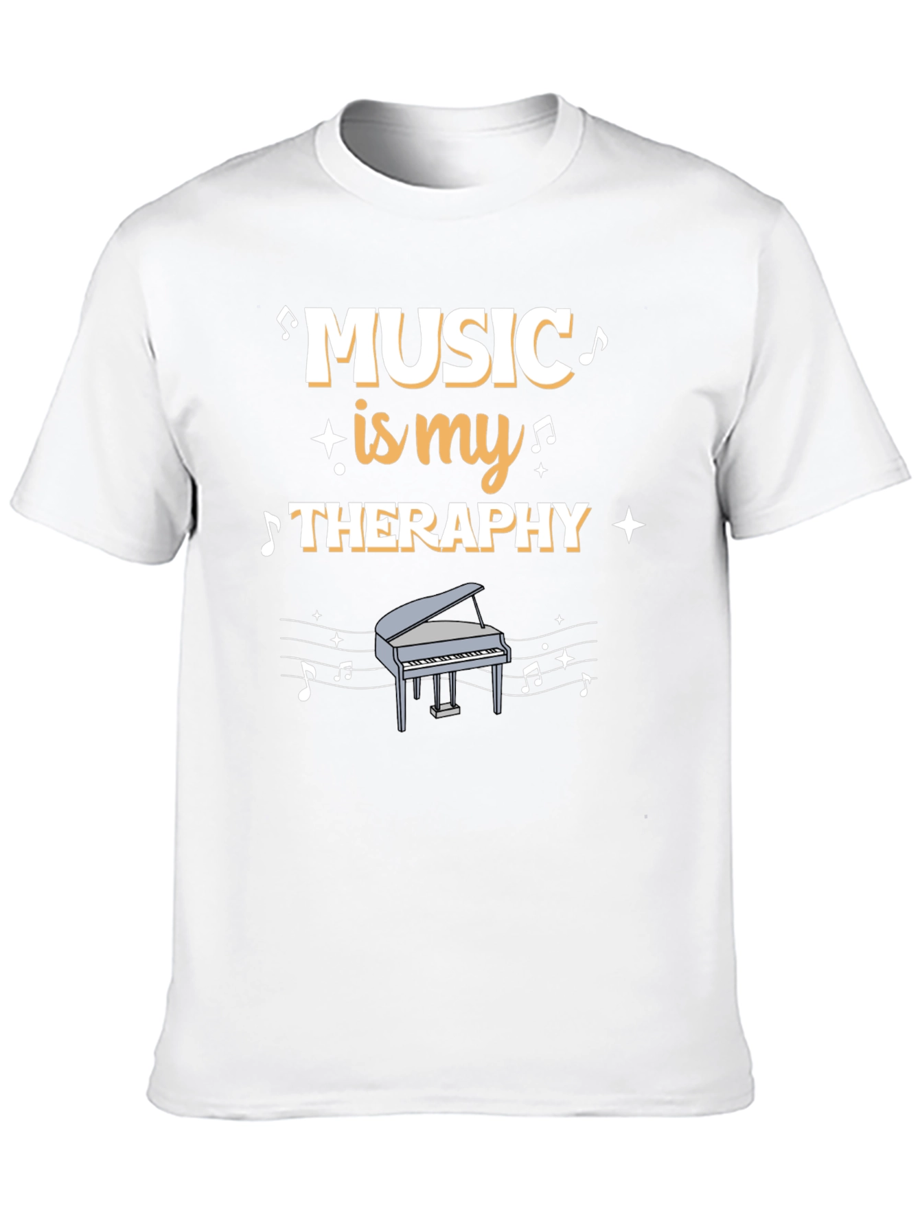Music is My Therapy Graphic T-Shirt