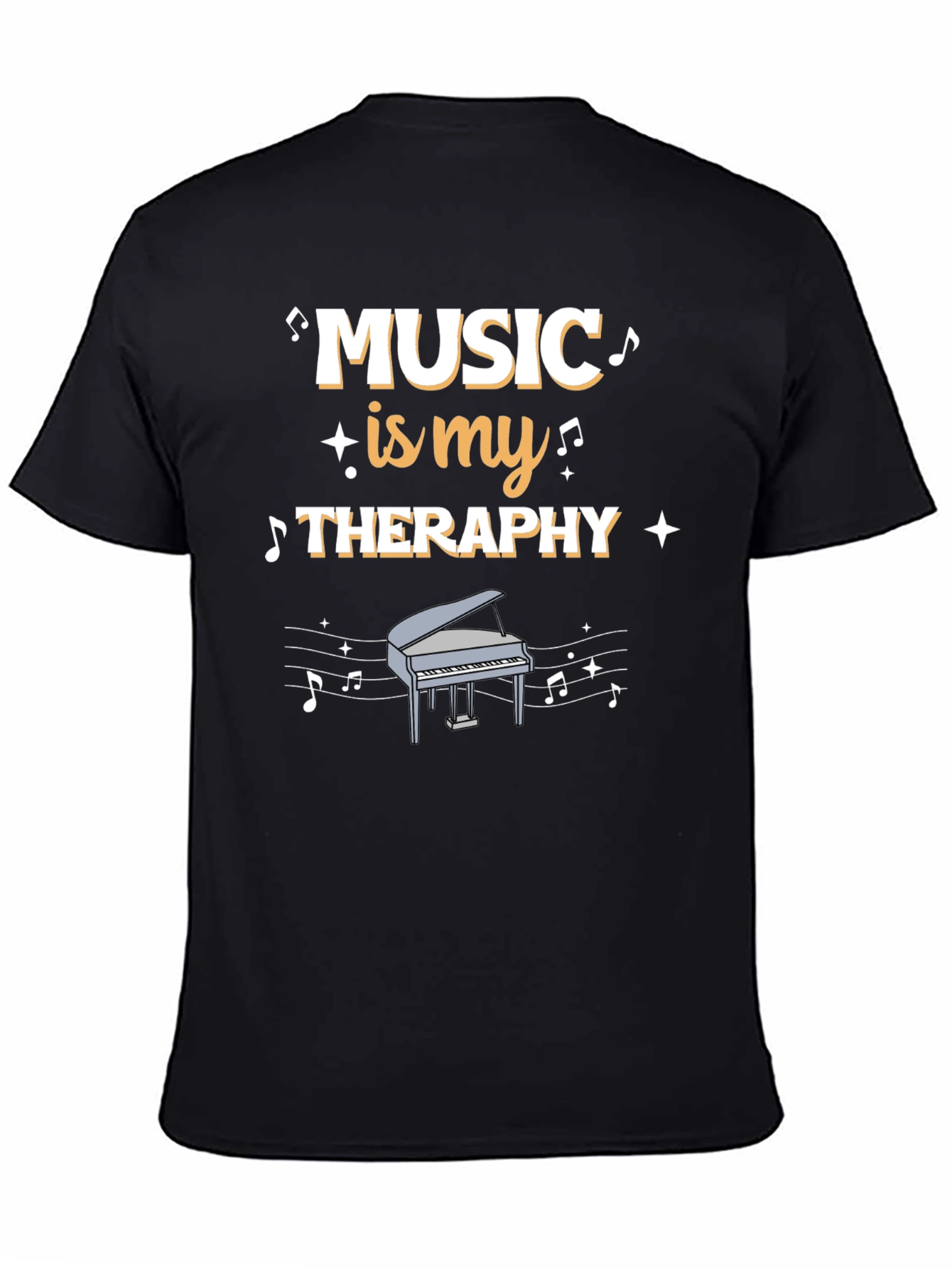 Music is My Therapy Graphic T-Shirt