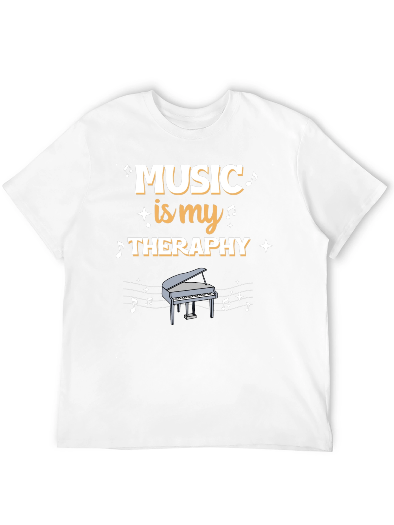 Music is My Therapy Graphic T-Shirt