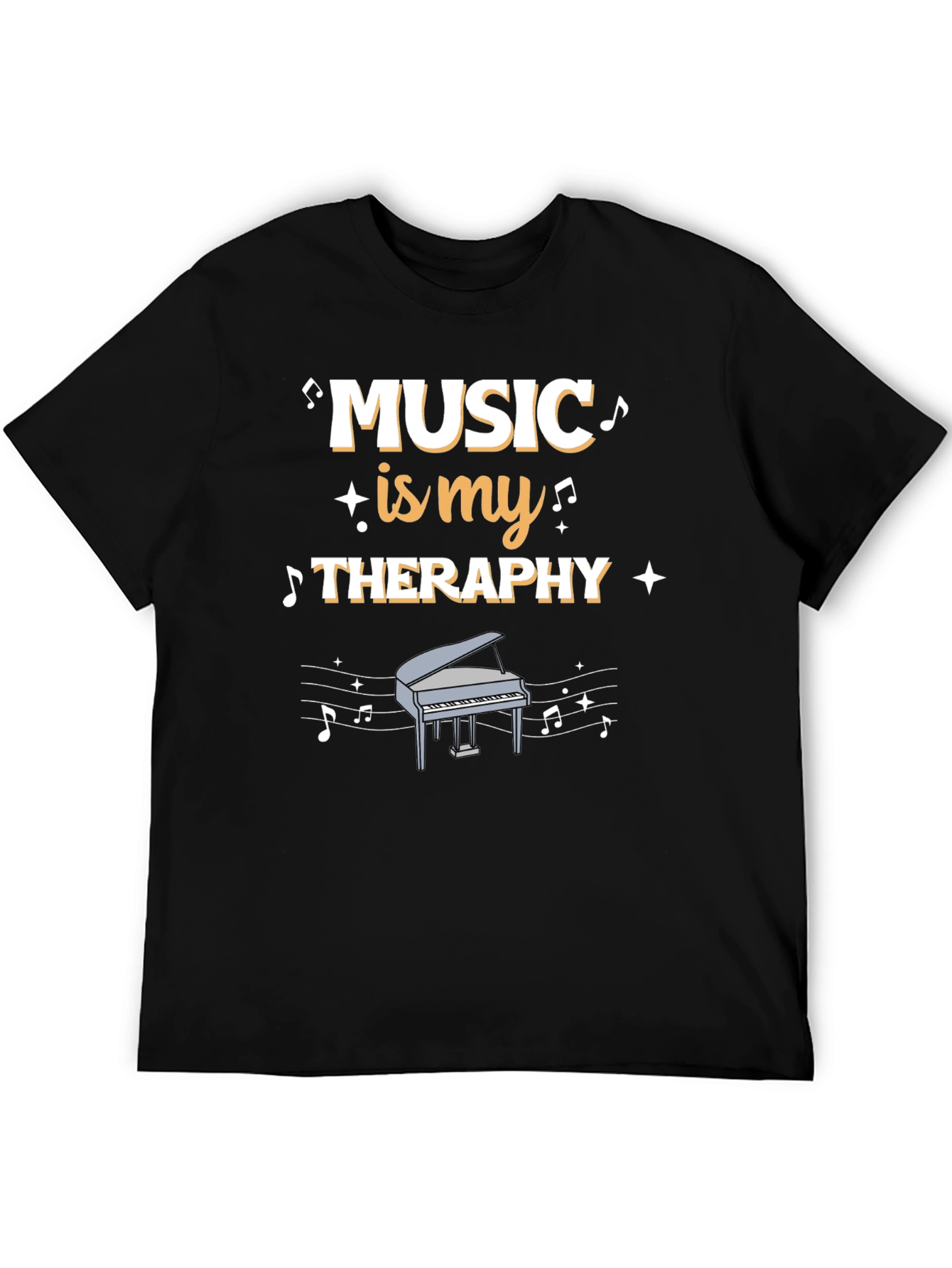 Music is My Therapy Graphic T-Shirt