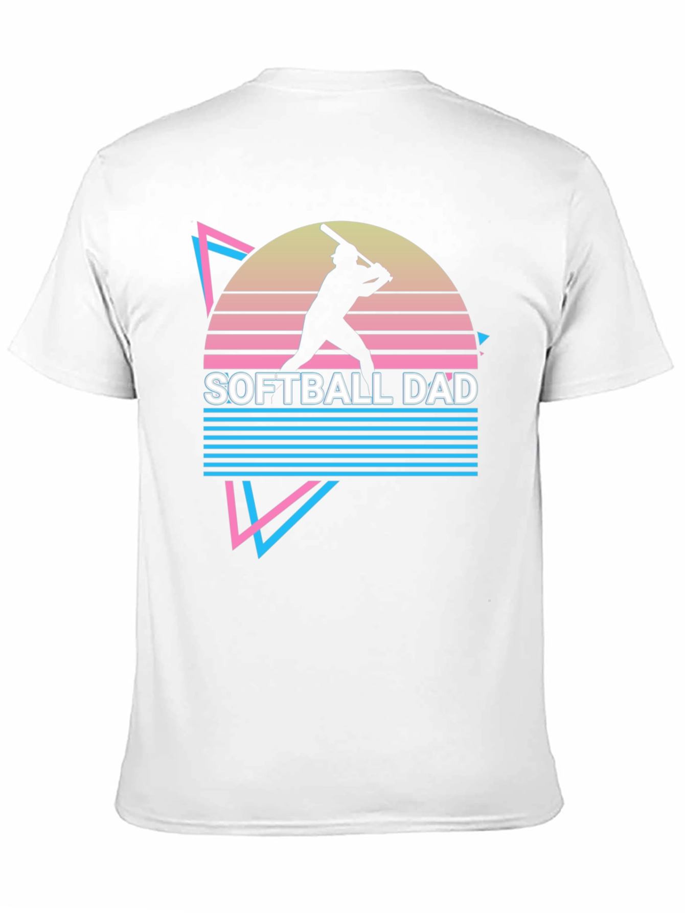 Softball Dad Retro Graphic T-Shirt