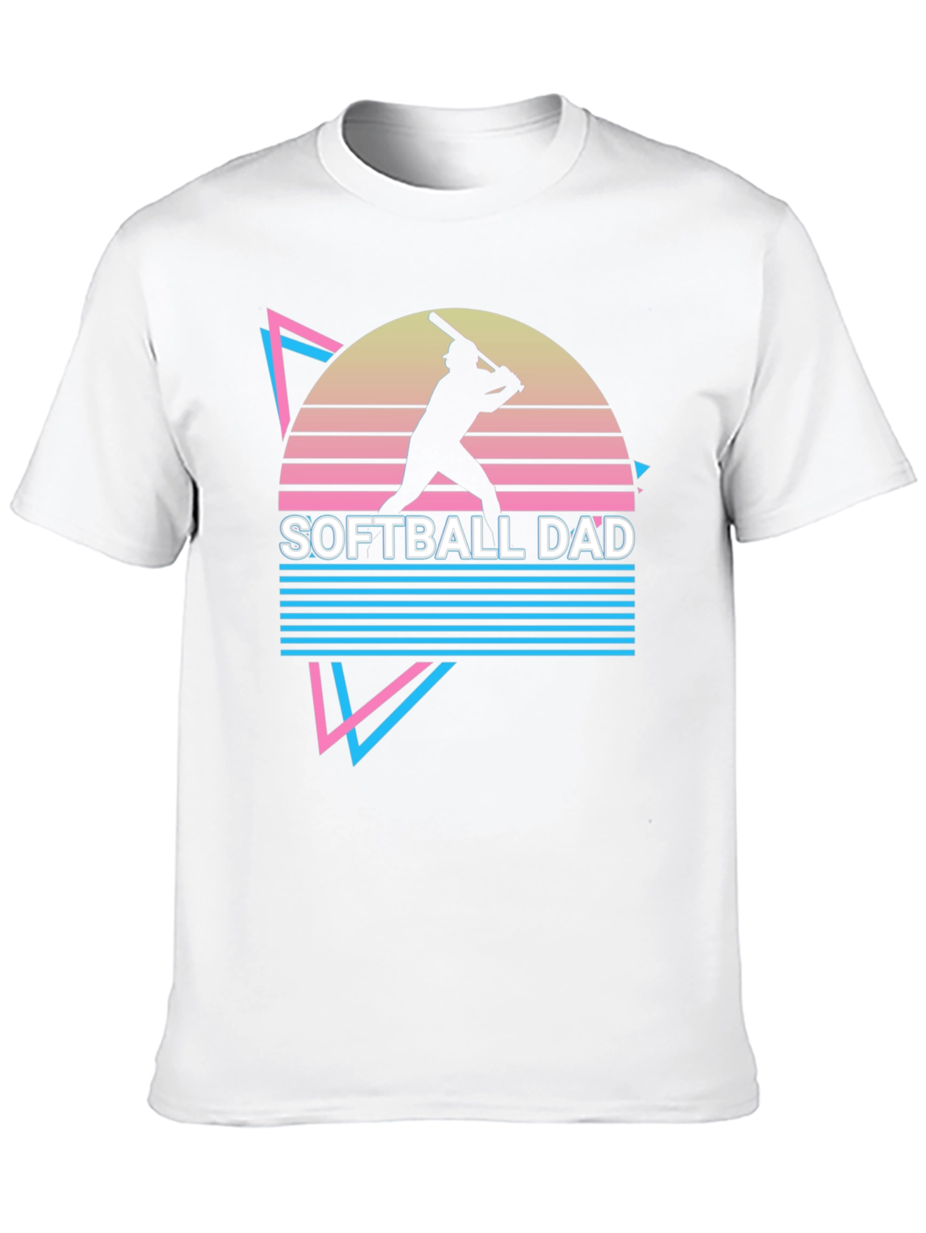 Softball Dad Retro Graphic T-Shirt