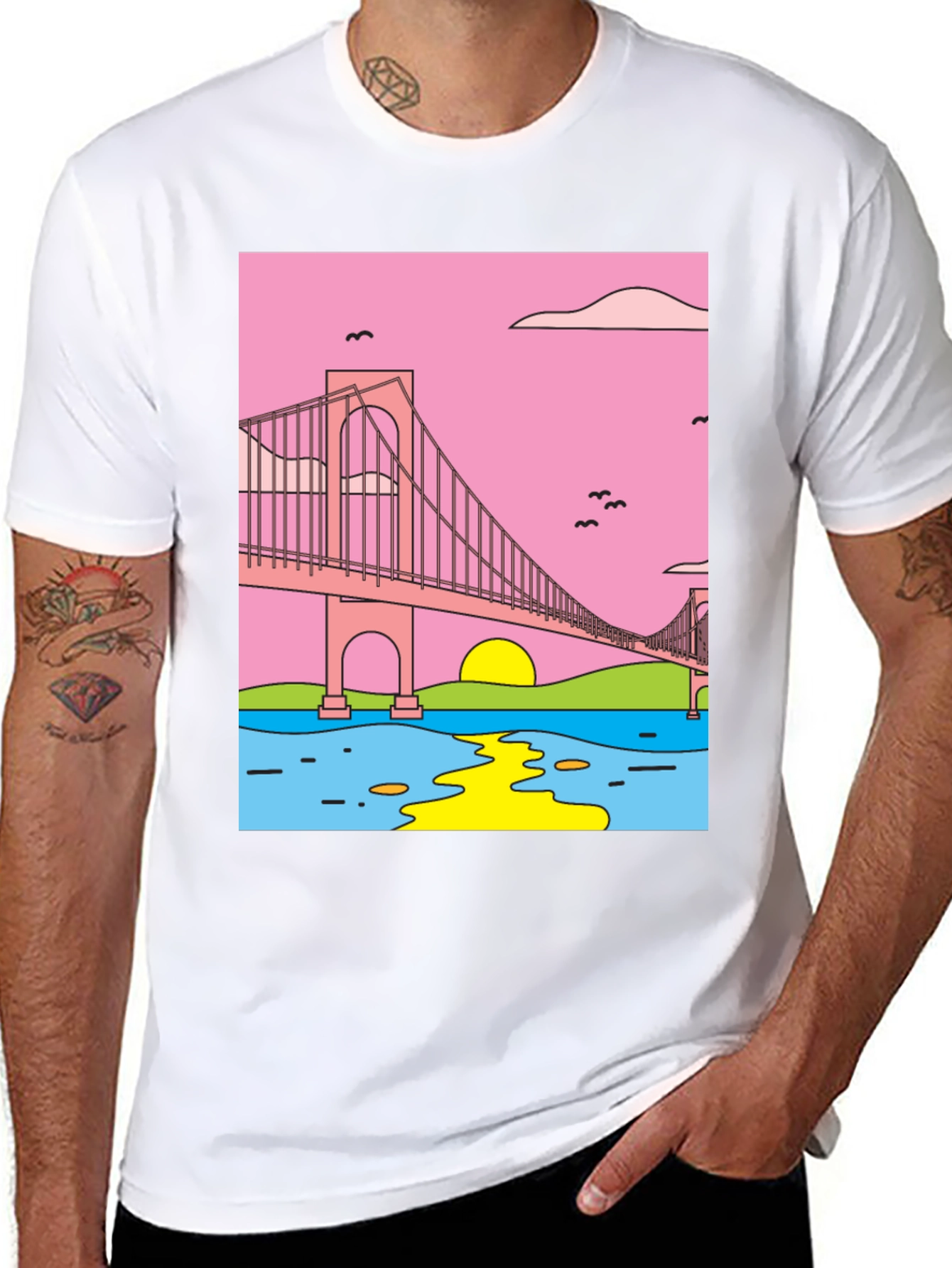 Golden Gate Graphic Tee - Retro Style