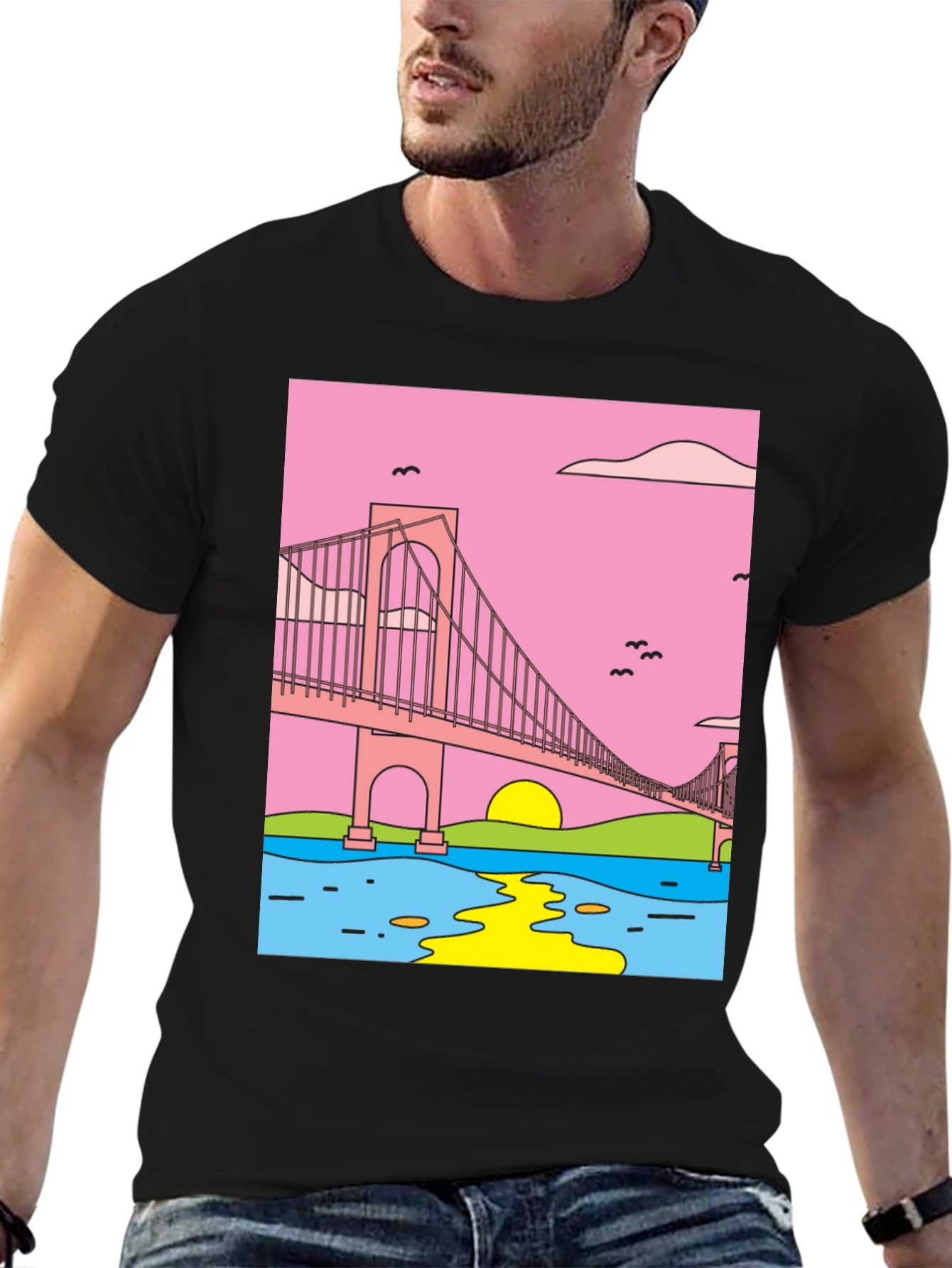 Golden Gate Graphic Tee - Retro Style
