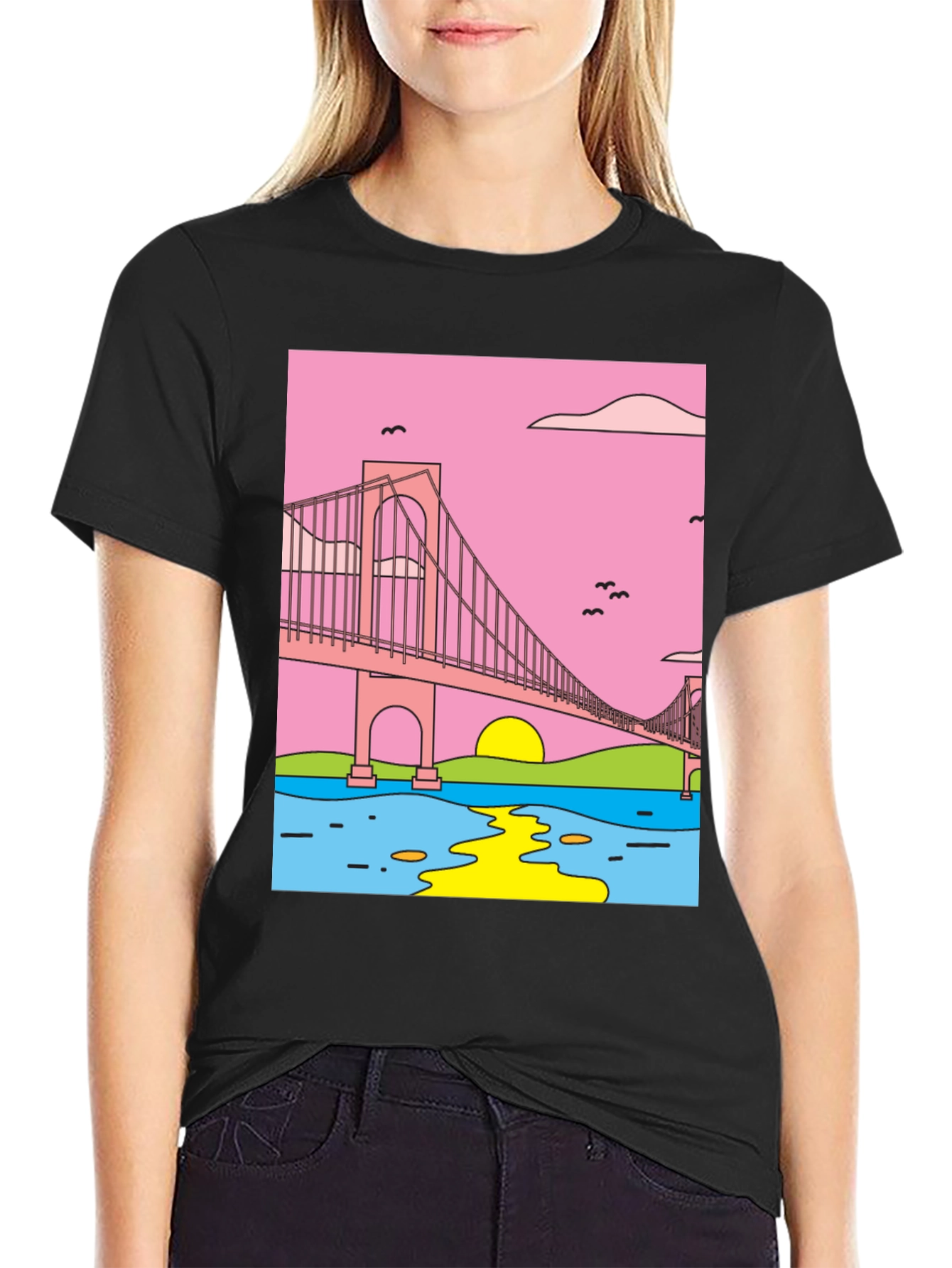 Golden Gate Graphic Tee - Retro Style