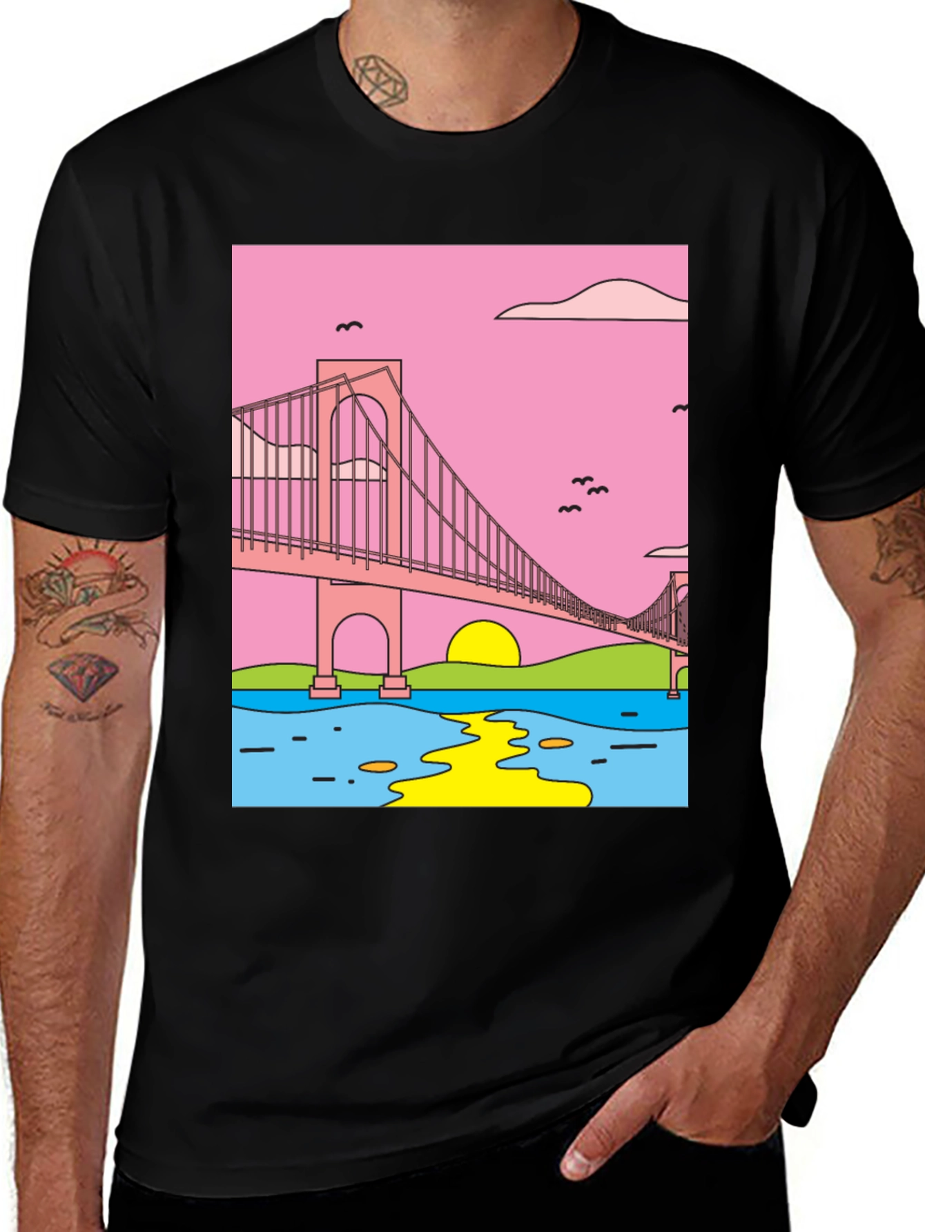 Golden Gate Graphic Tee - Retro Style