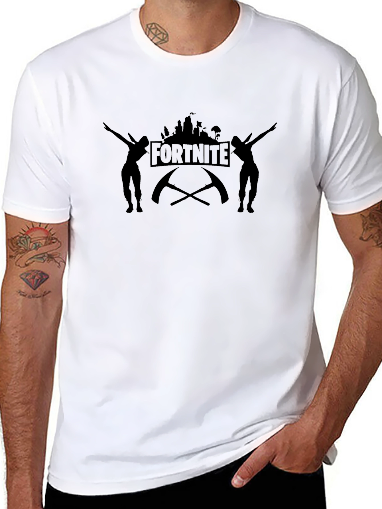 Fortnite Dab Silhouette Black T-Shirt