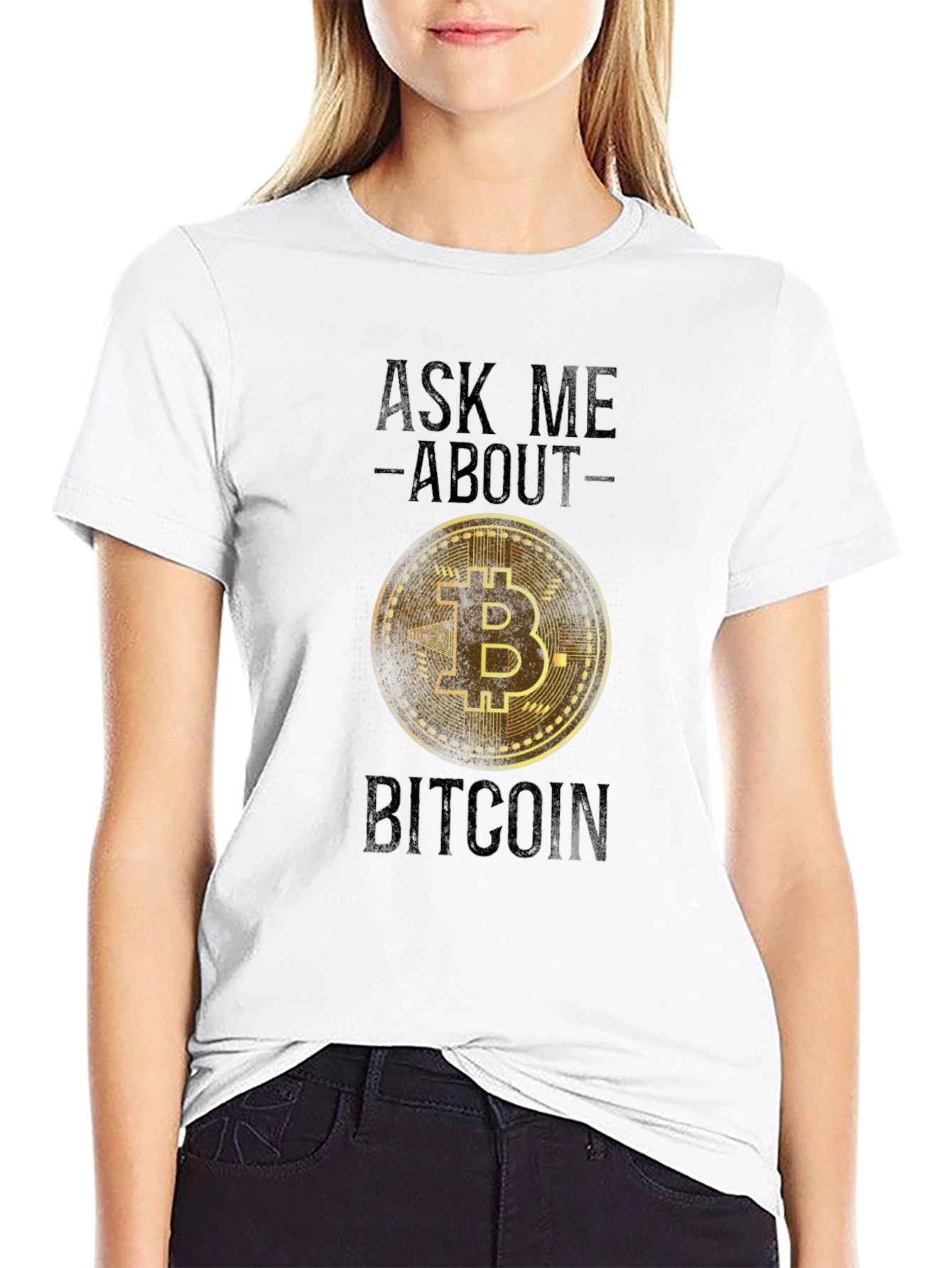 Ask Me About Bitcoin T-Shirt - Crypto Tee