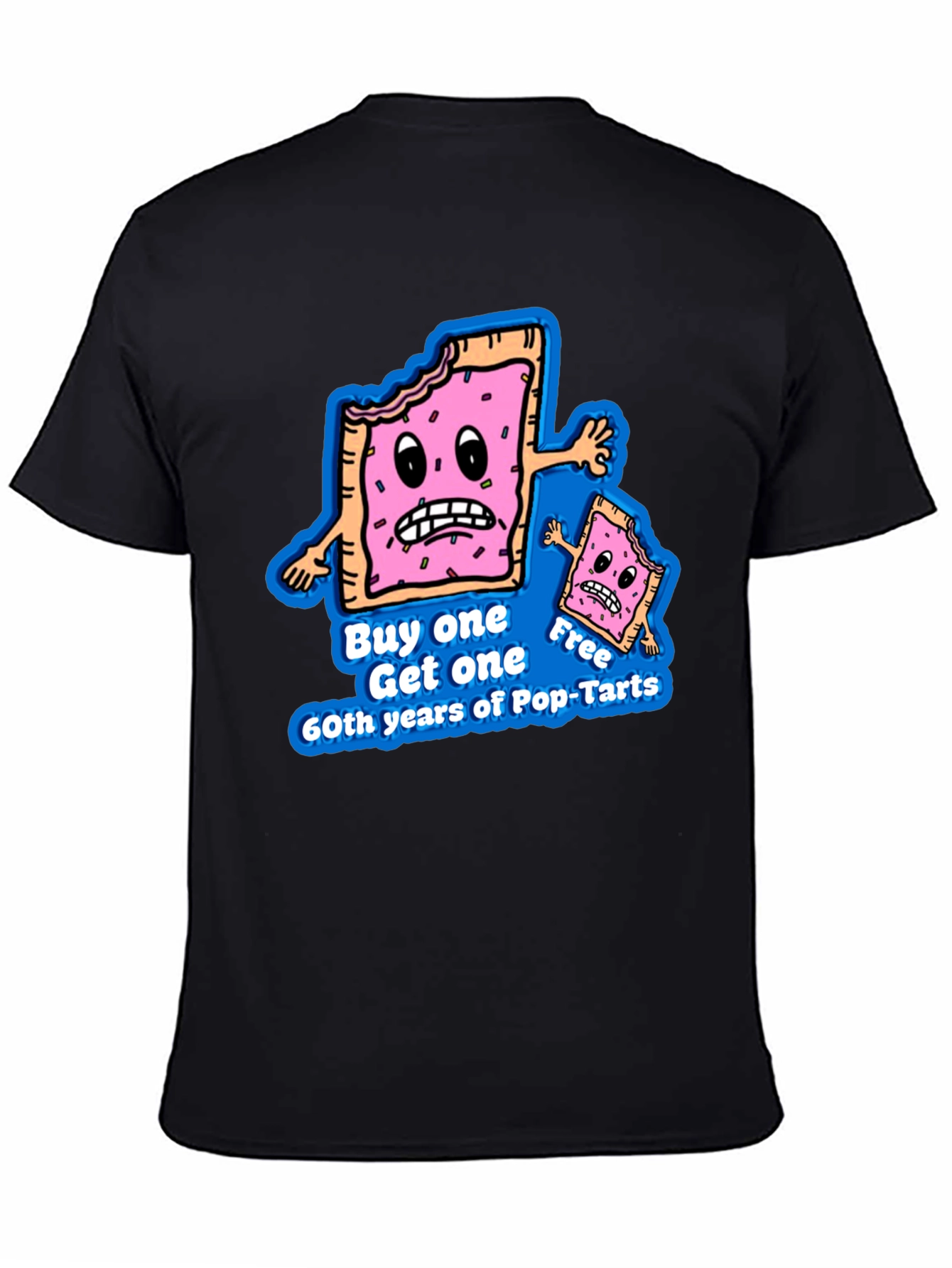 Pop-Tarts 60th Anniversary Black T-Shirt