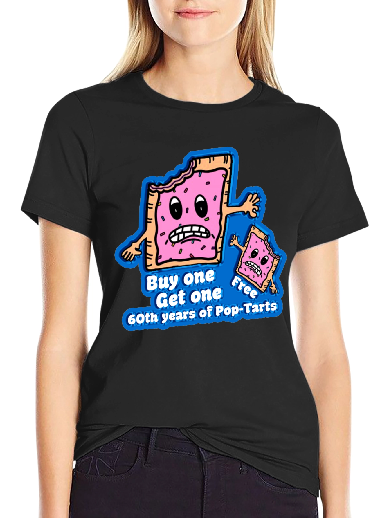 Pop-Tarts 60th Anniversary Black T-Shirt