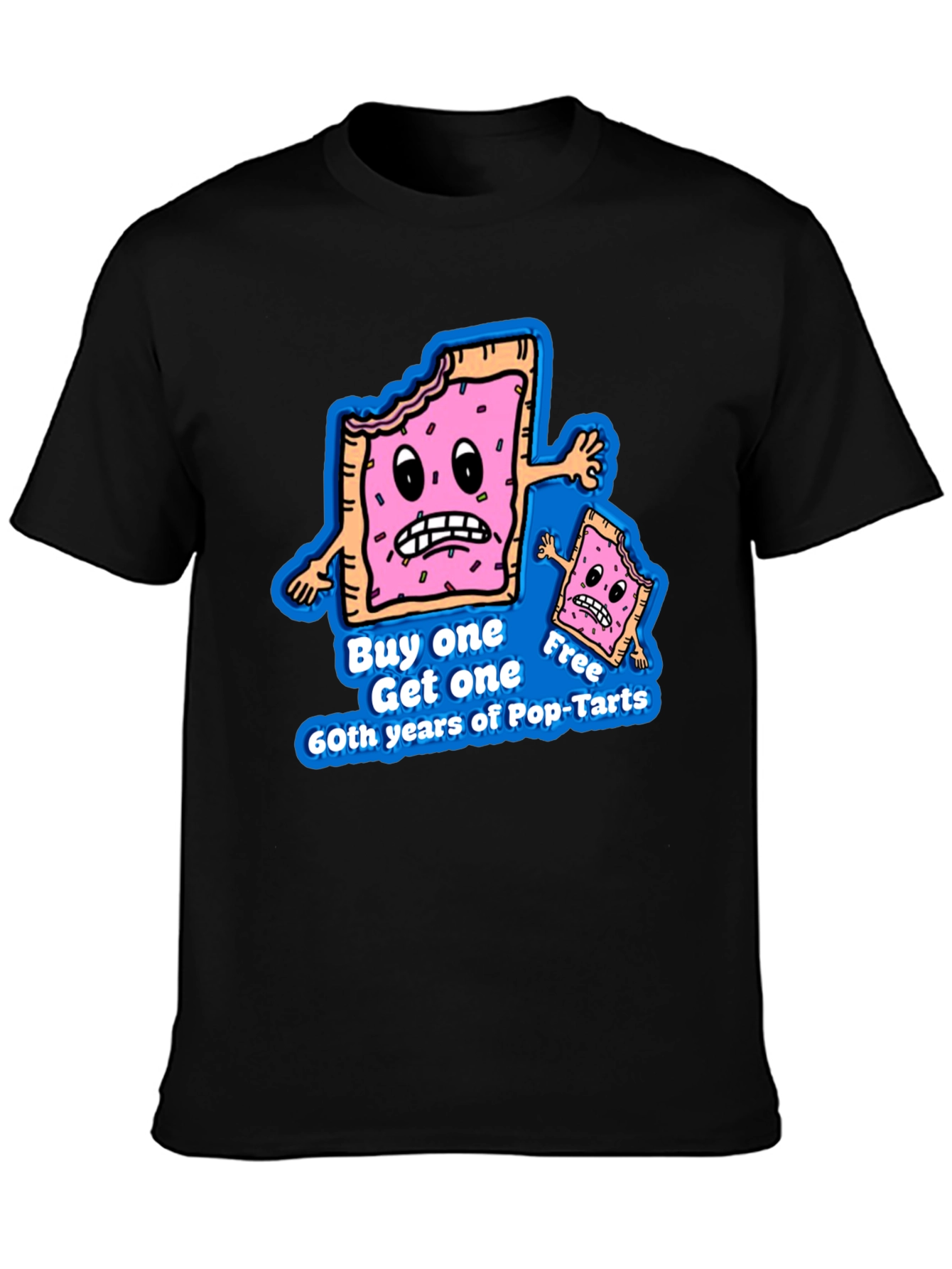 Pop-Tarts 60th Anniversary Black T-Shirt
