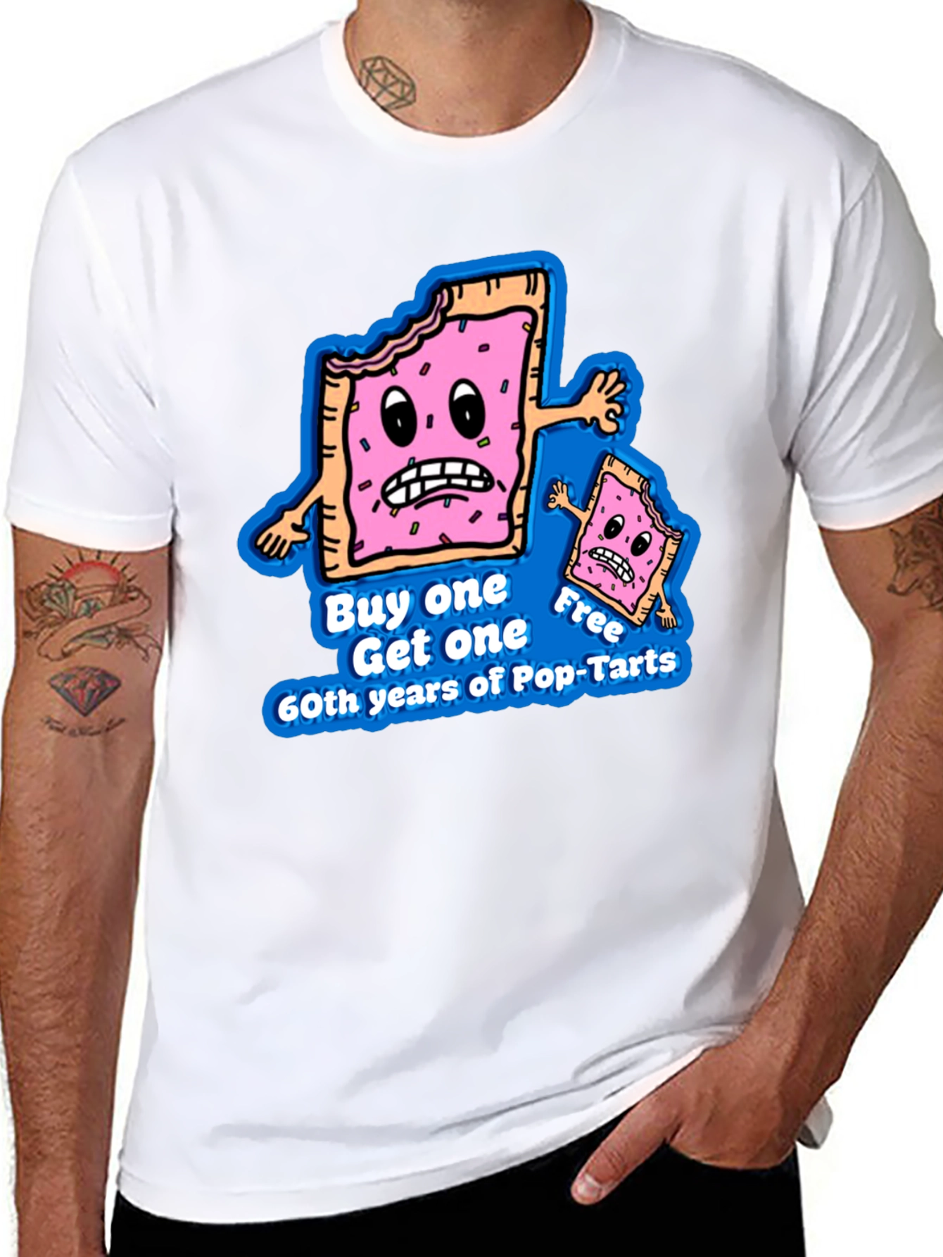 Pop-Tarts 60th Anniversary Black T-Shirt