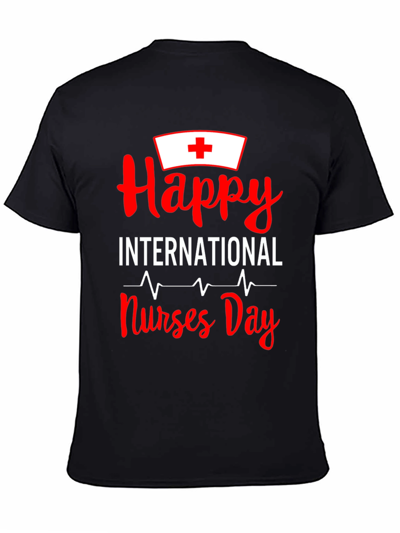 Happy International Nurses Day Black T-Shirt