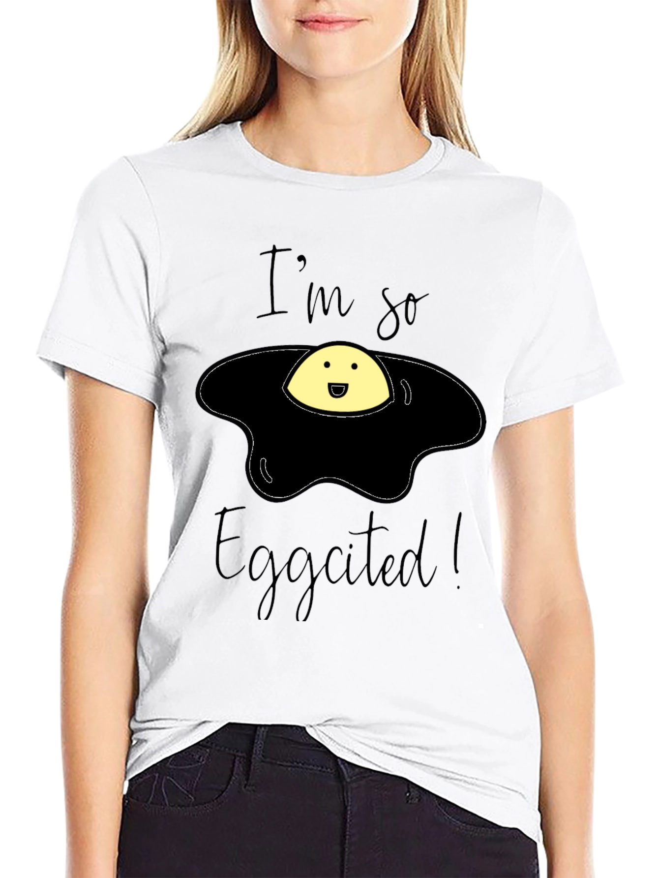 Eggcited Funny T-Shirt
