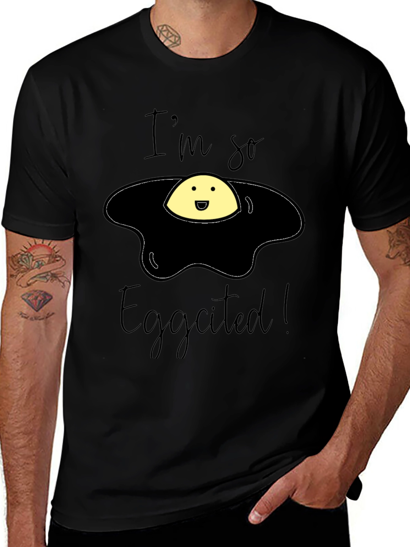 Eggcited Funny T-Shirt