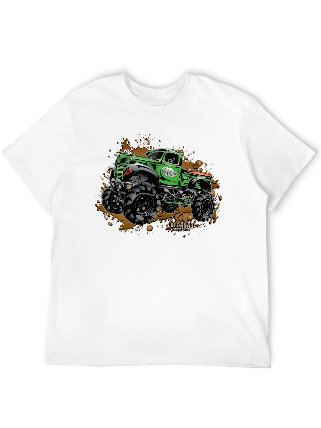 Off Road Monster Truck Graphic Tee - Black