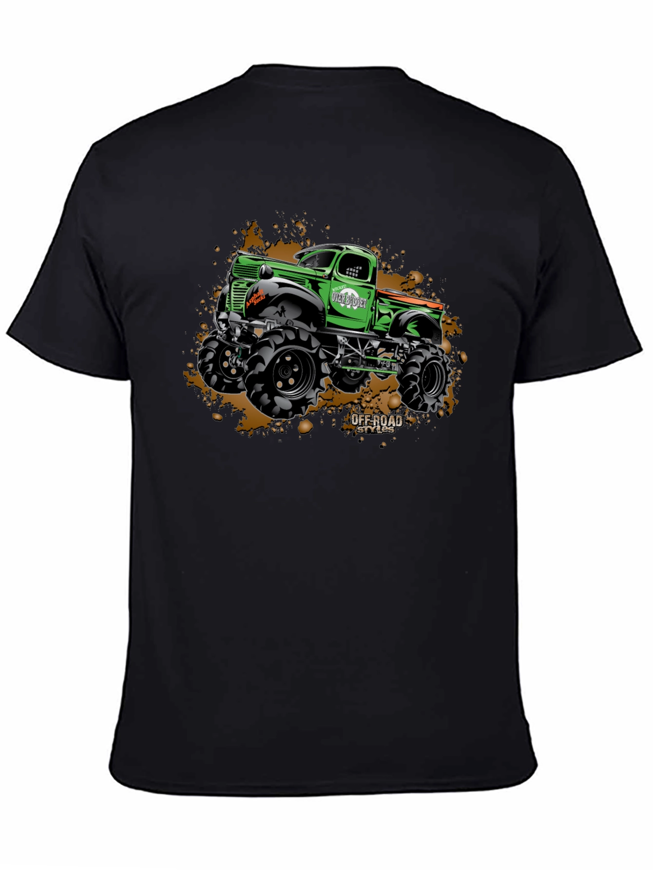 Off Road Monster Truck Graphic Tee - Black