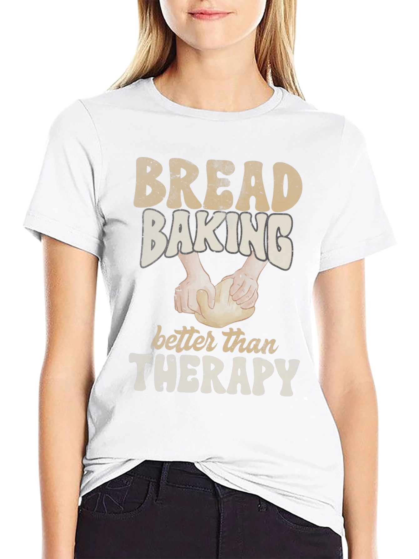 Bread Baking Therapy Graphic Tee