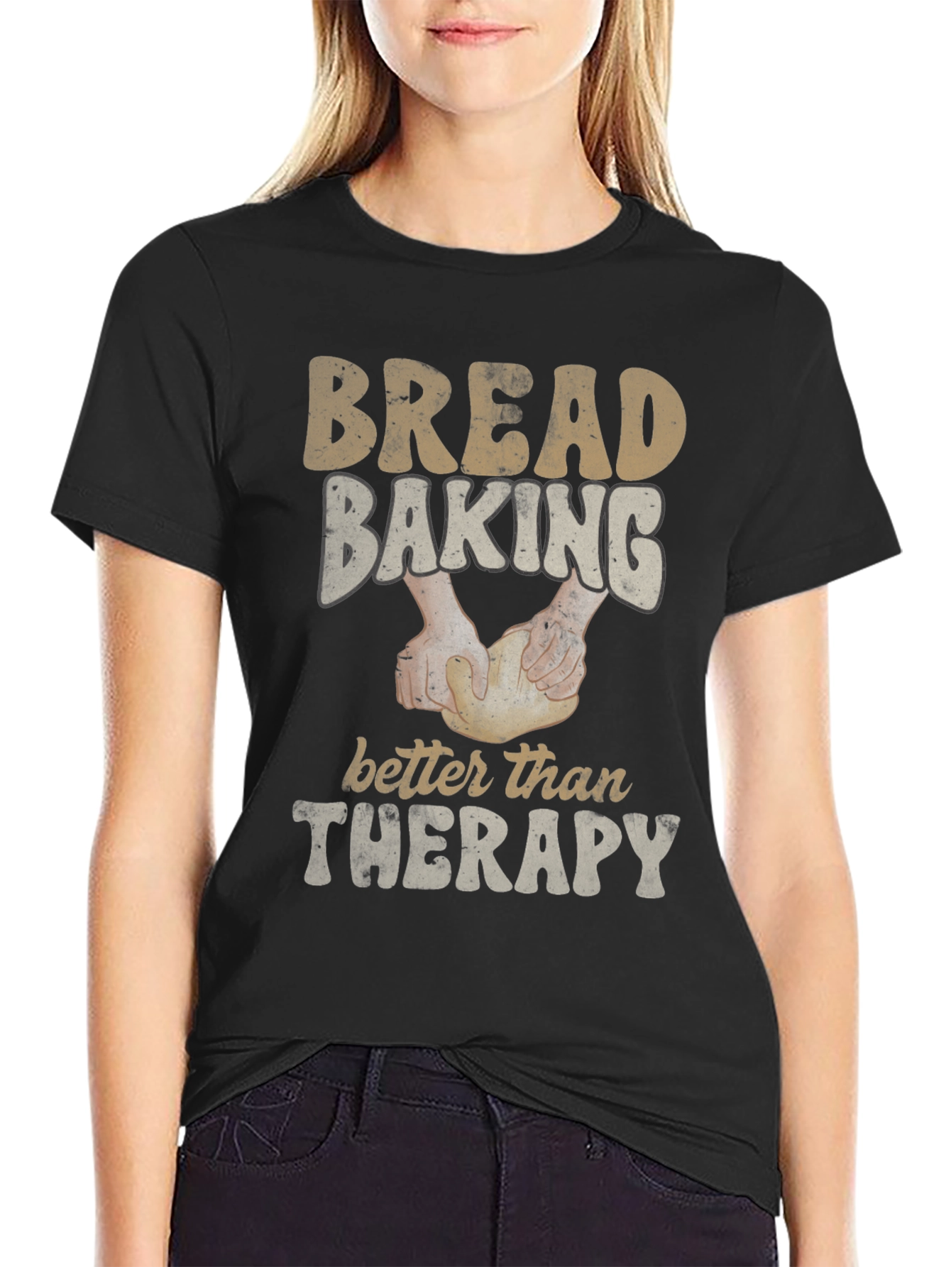 Bread Baking Therapy Graphic Tee