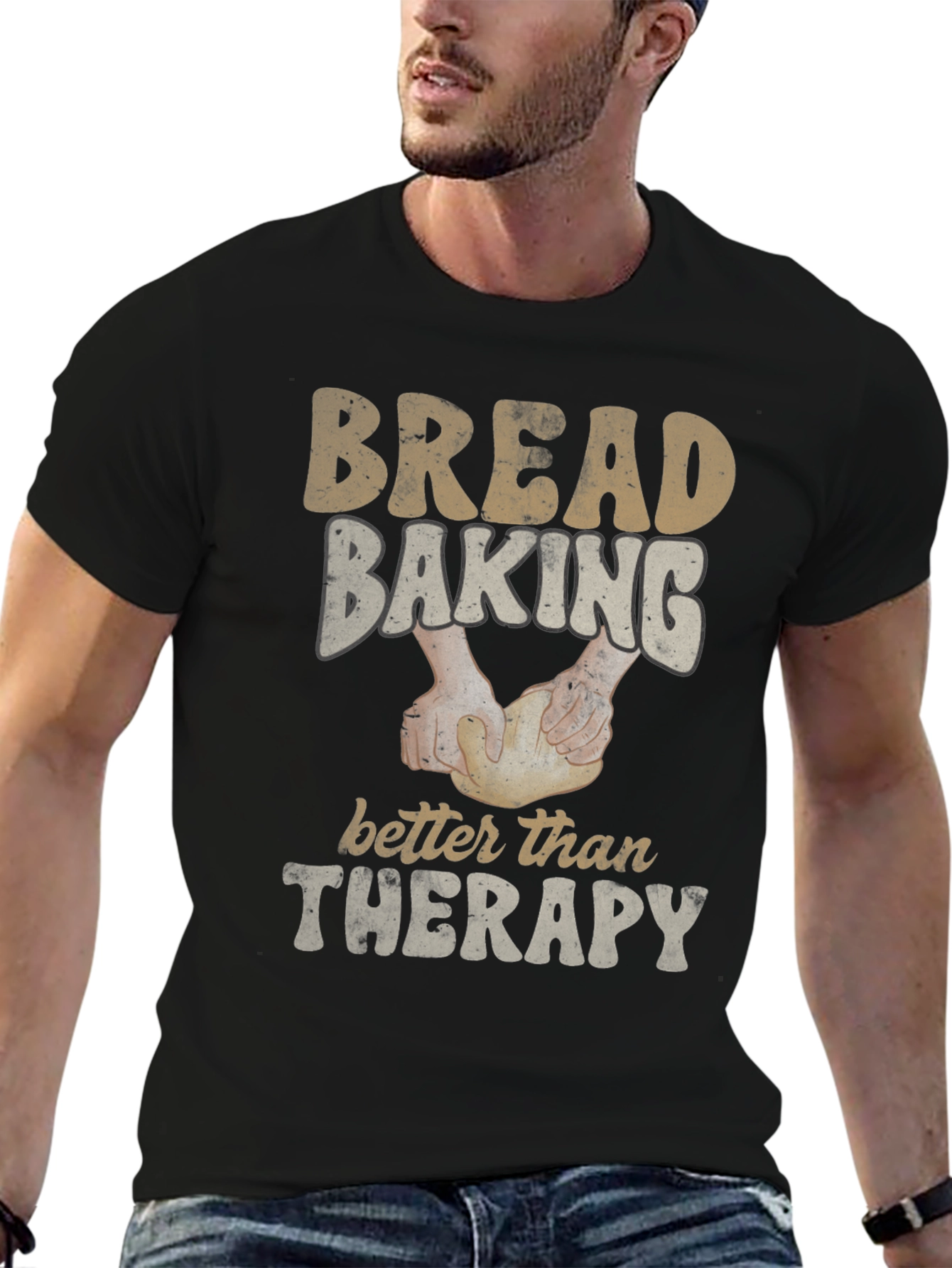 Bread Baking Therapy Graphic Tee