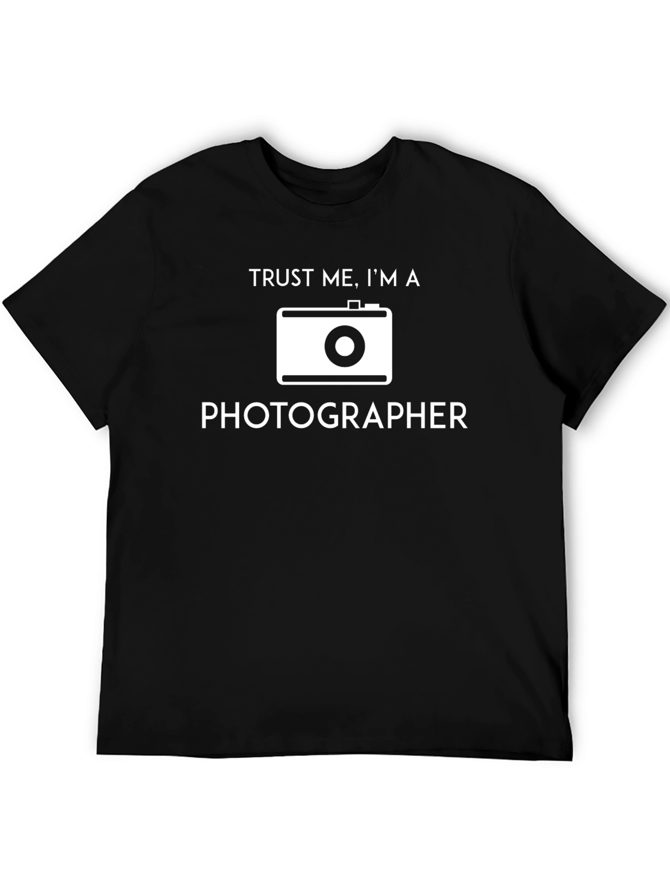 Trust Me Photographer Graphic Tee - Black