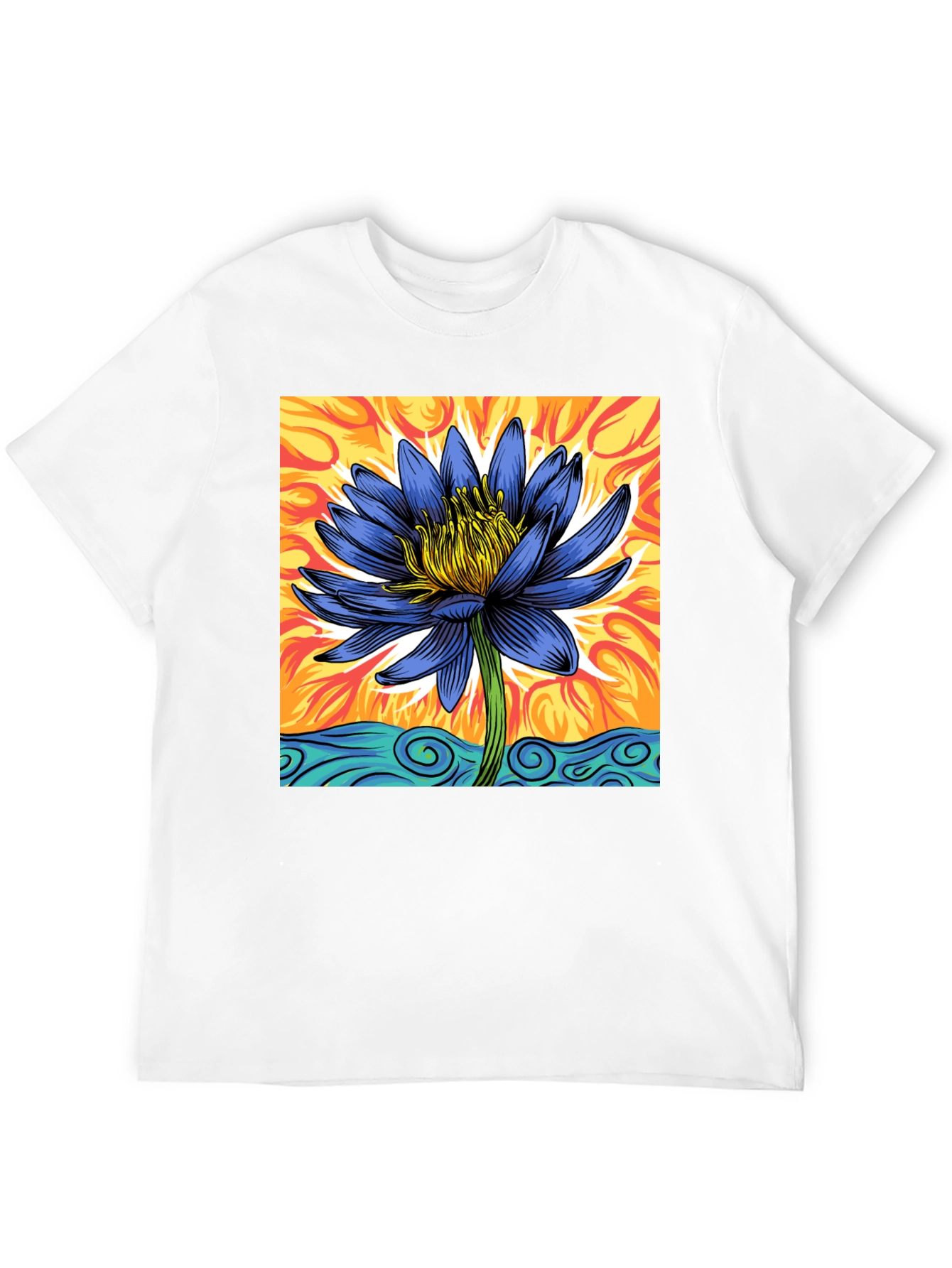 Lotus Blossom Graphic T-Shirt