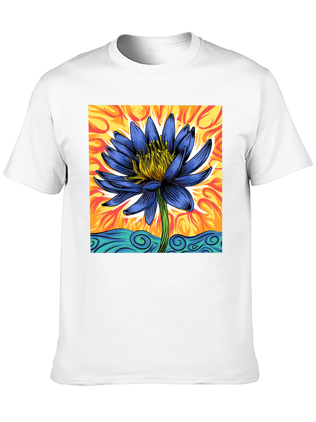 Lotus Blossom Graphic T-Shirt