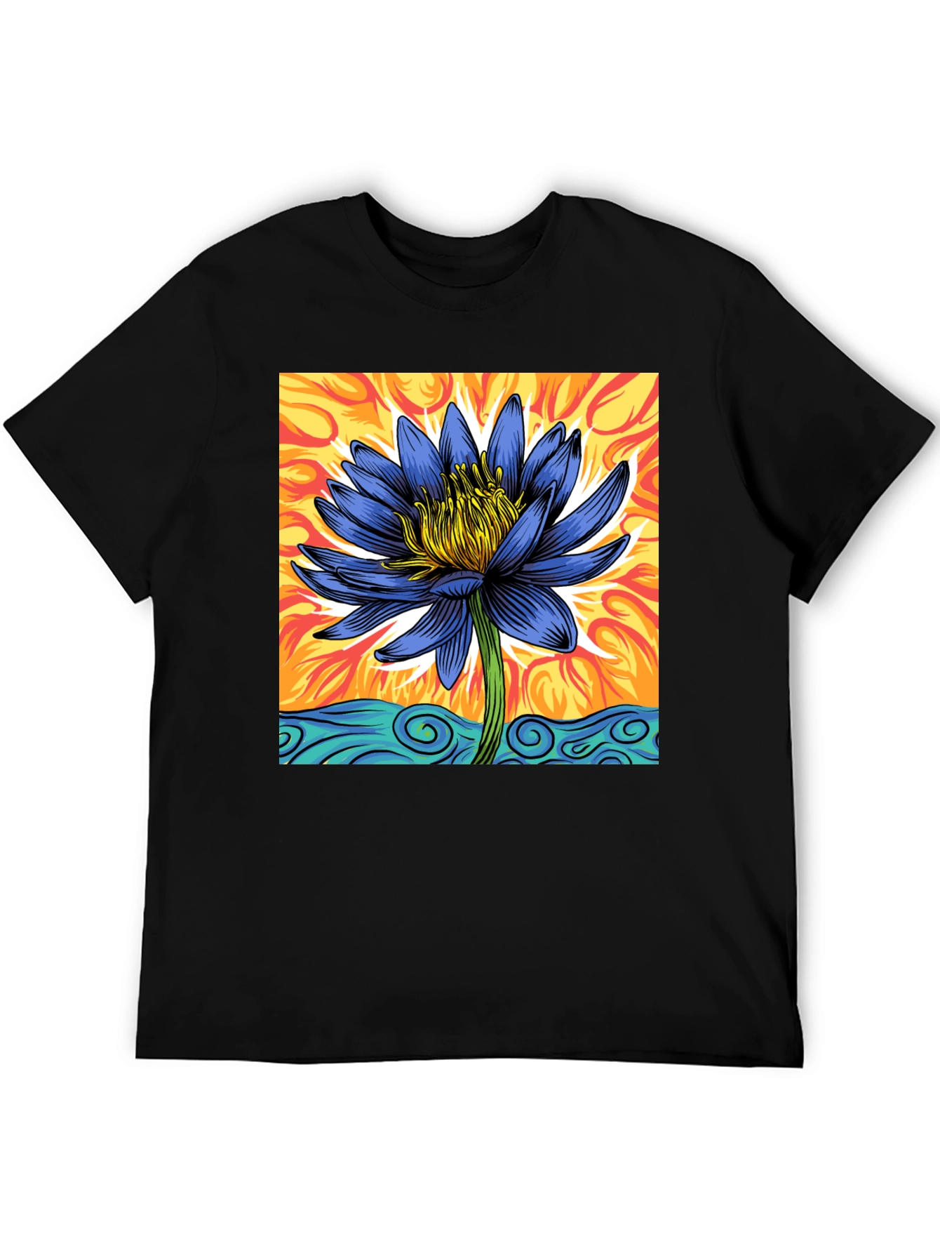 Lotus Blossom Graphic T-Shirt