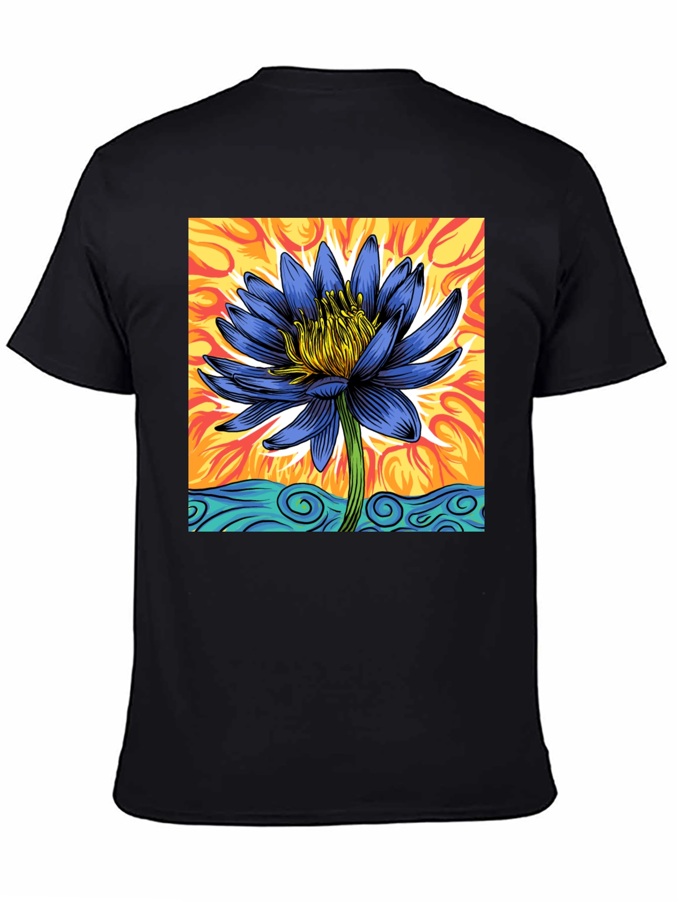 Lotus Blossom Graphic T-Shirt
