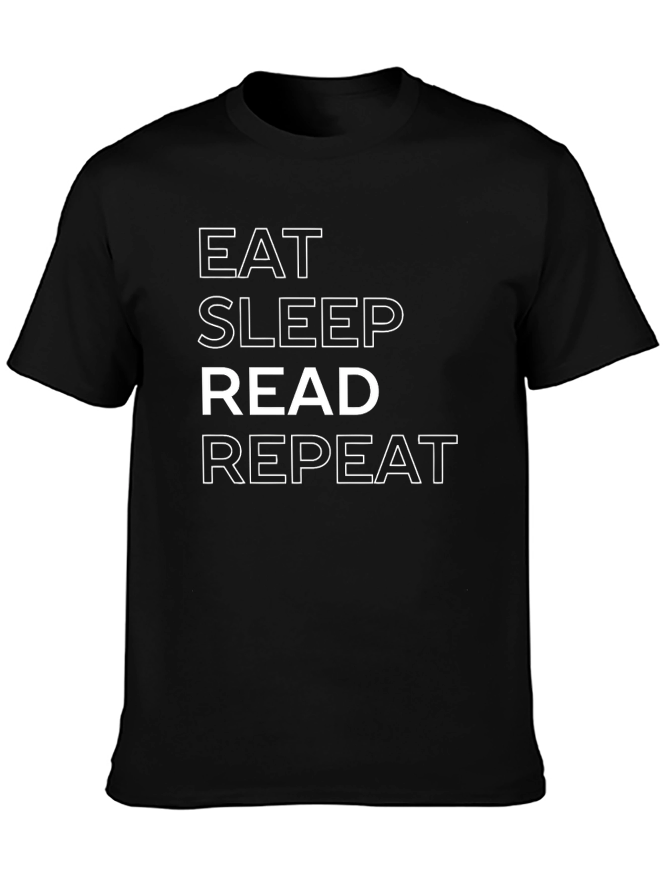 Eat Sleep Read Repeat Graphic Tee