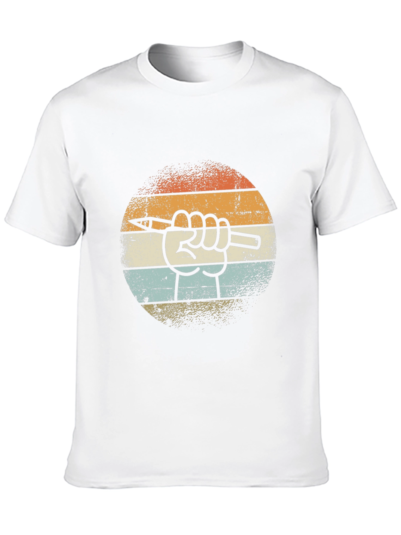 Retro Artist Hand Pencil T-Shirt