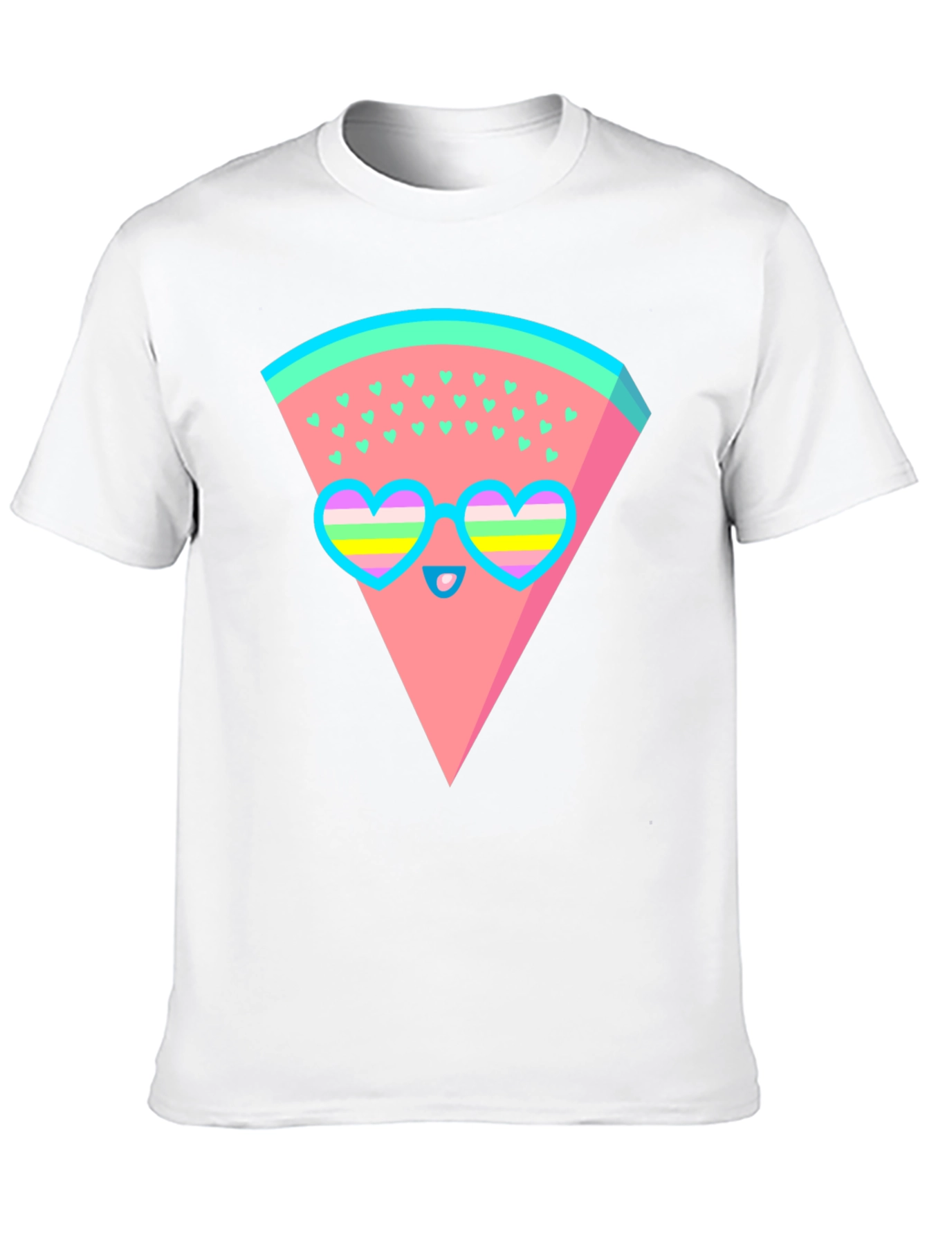 Funky Watermelon Graphic T-Shirt - Black