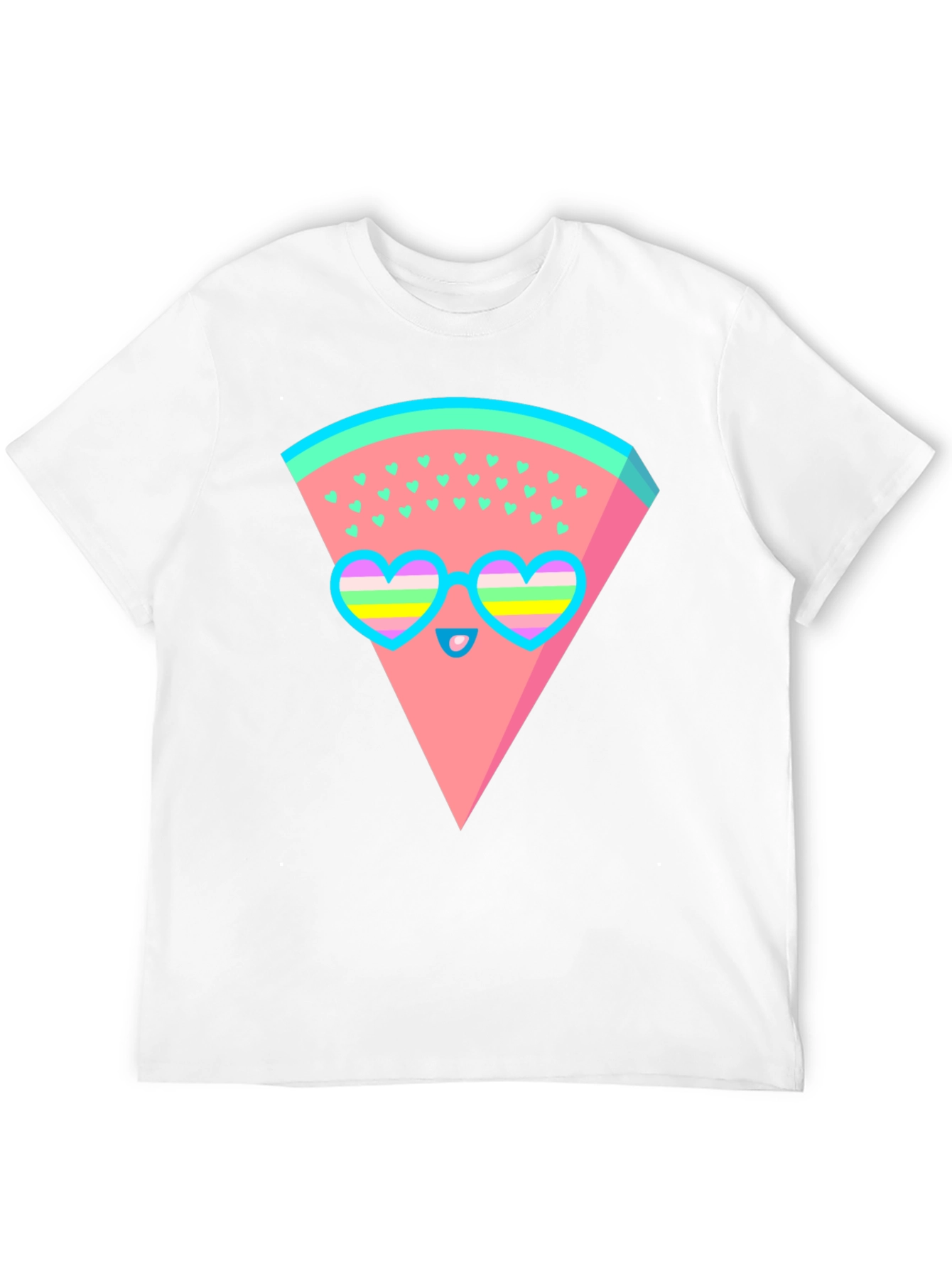 Funky Watermelon Graphic T-Shirt - Black