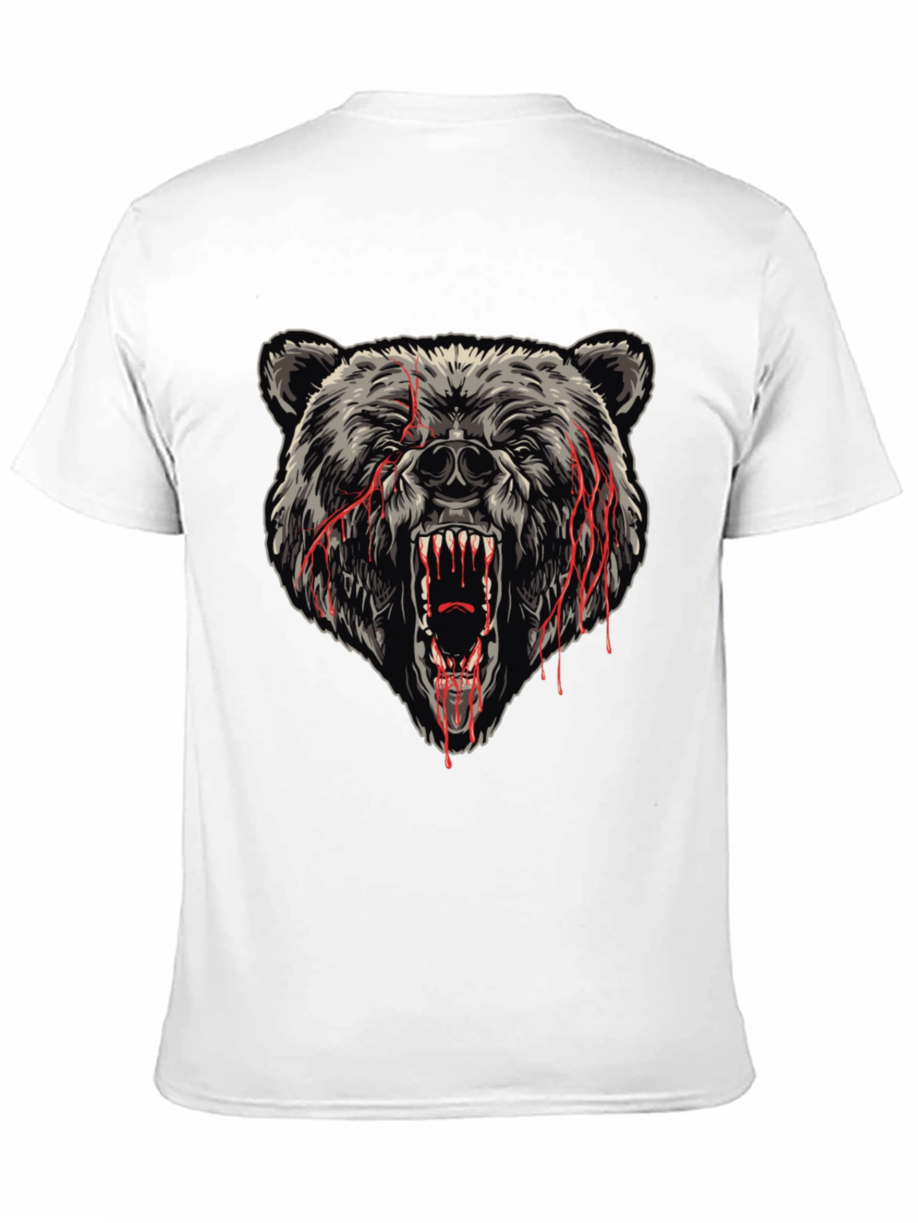 Mens Black Bear Graphic T-Shirt