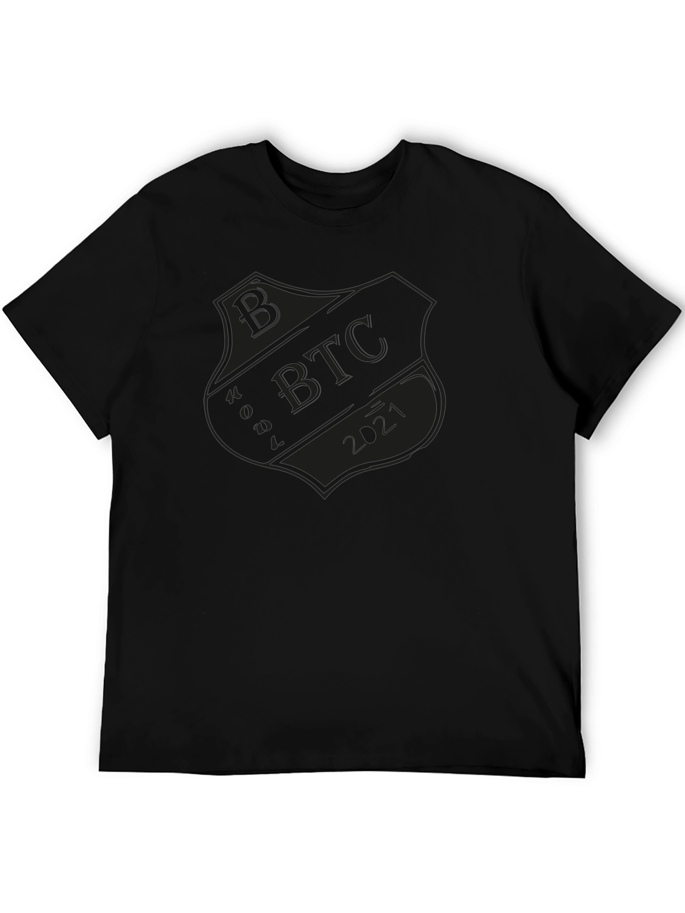 Bitcoin BTC 2021 Shield Graphic T-Shirt