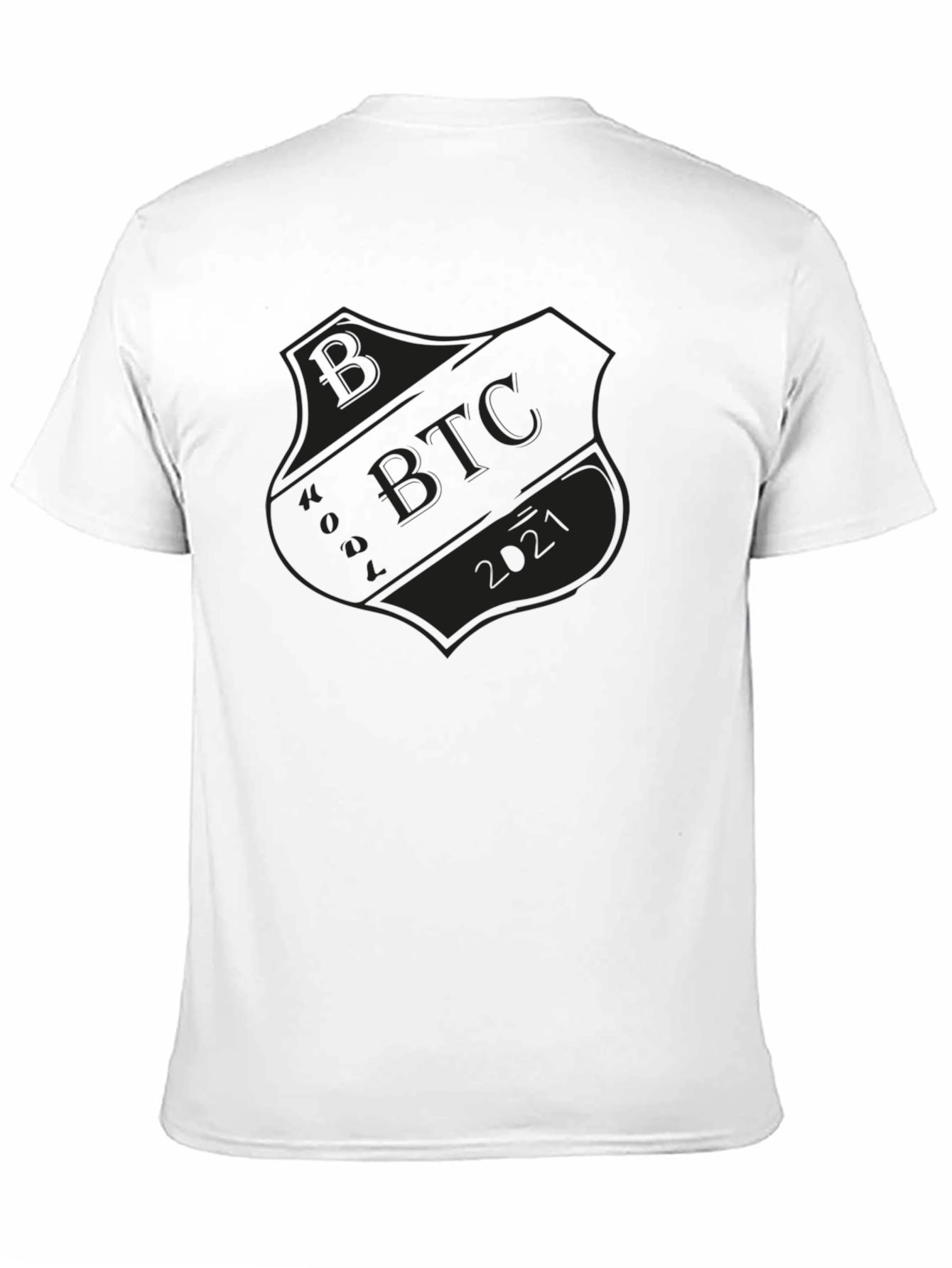 Bitcoin BTC 2021 Shield Graphic T-Shirt