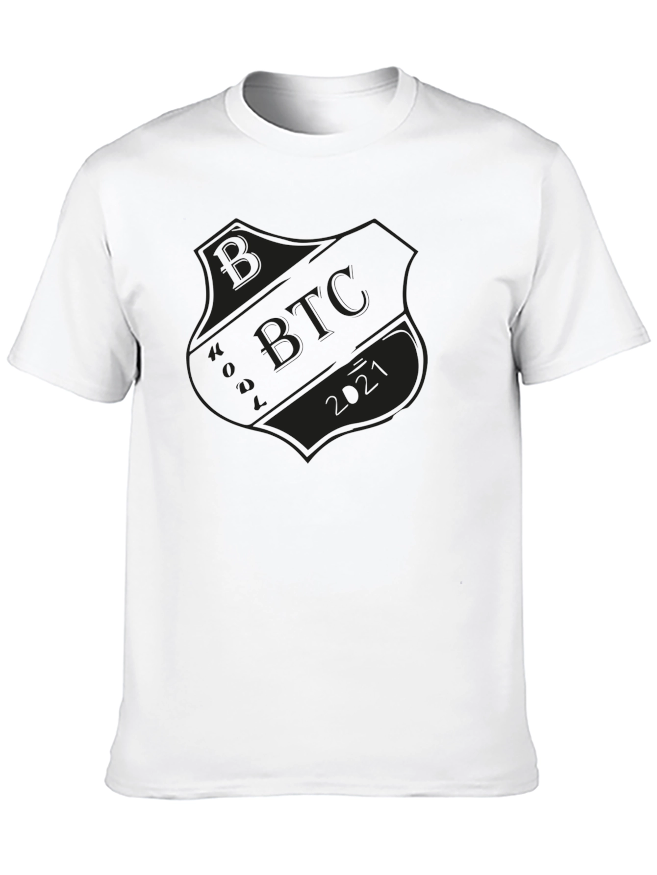 Bitcoin BTC 2021 Shield Graphic T-Shirt