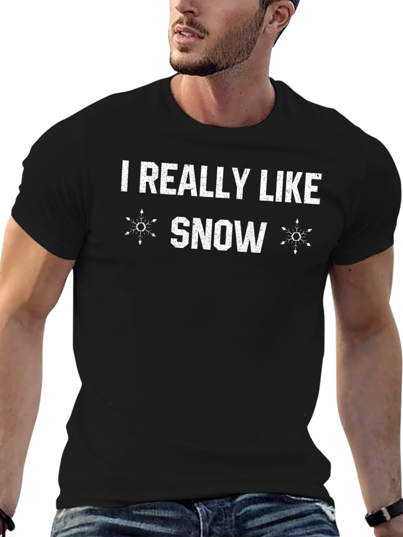 I Really Like Snow T-Shirt - Winter Holiday Apparel