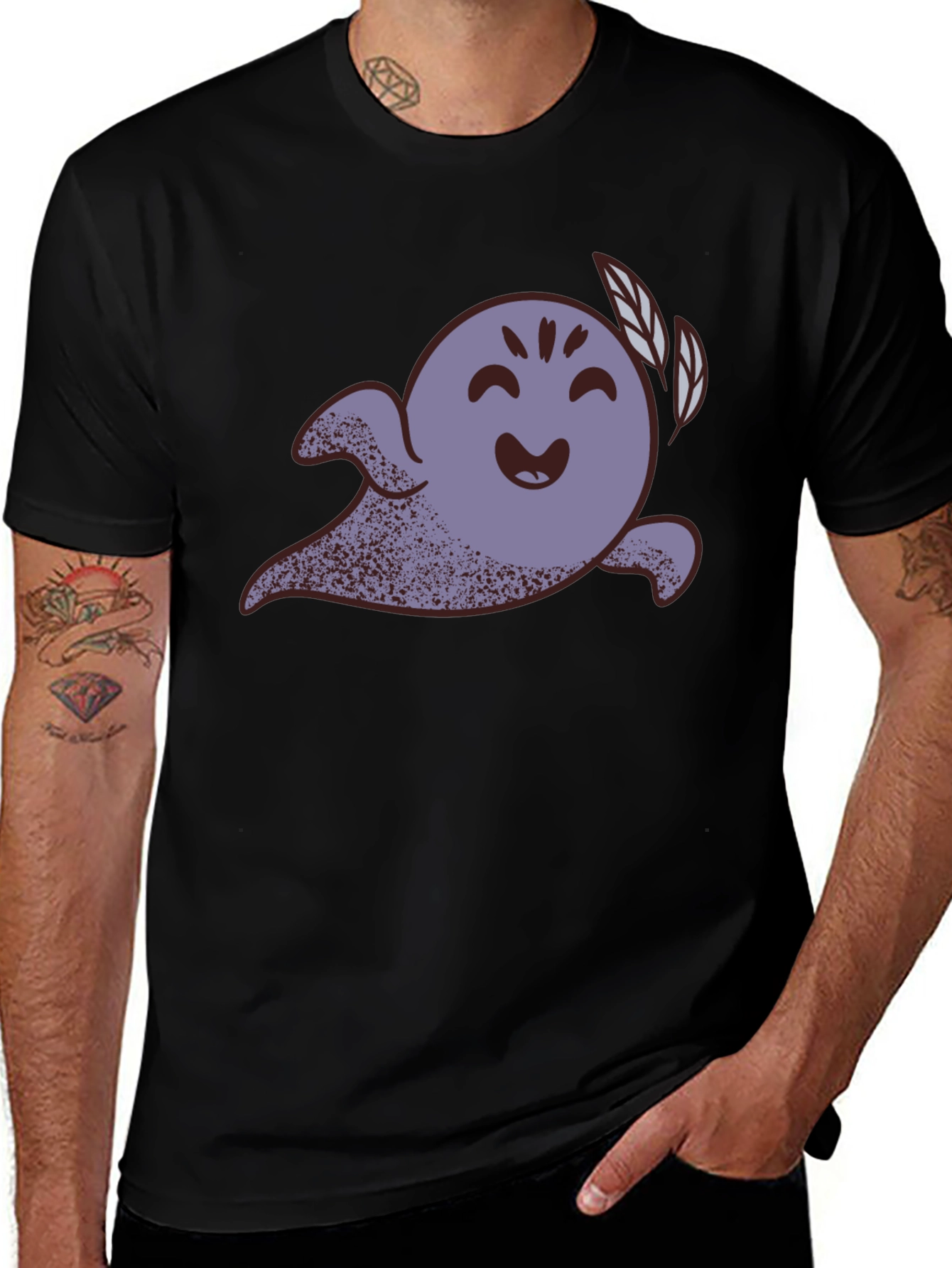 Cute Ghost Graphic Tee - Spooky Season Fashion