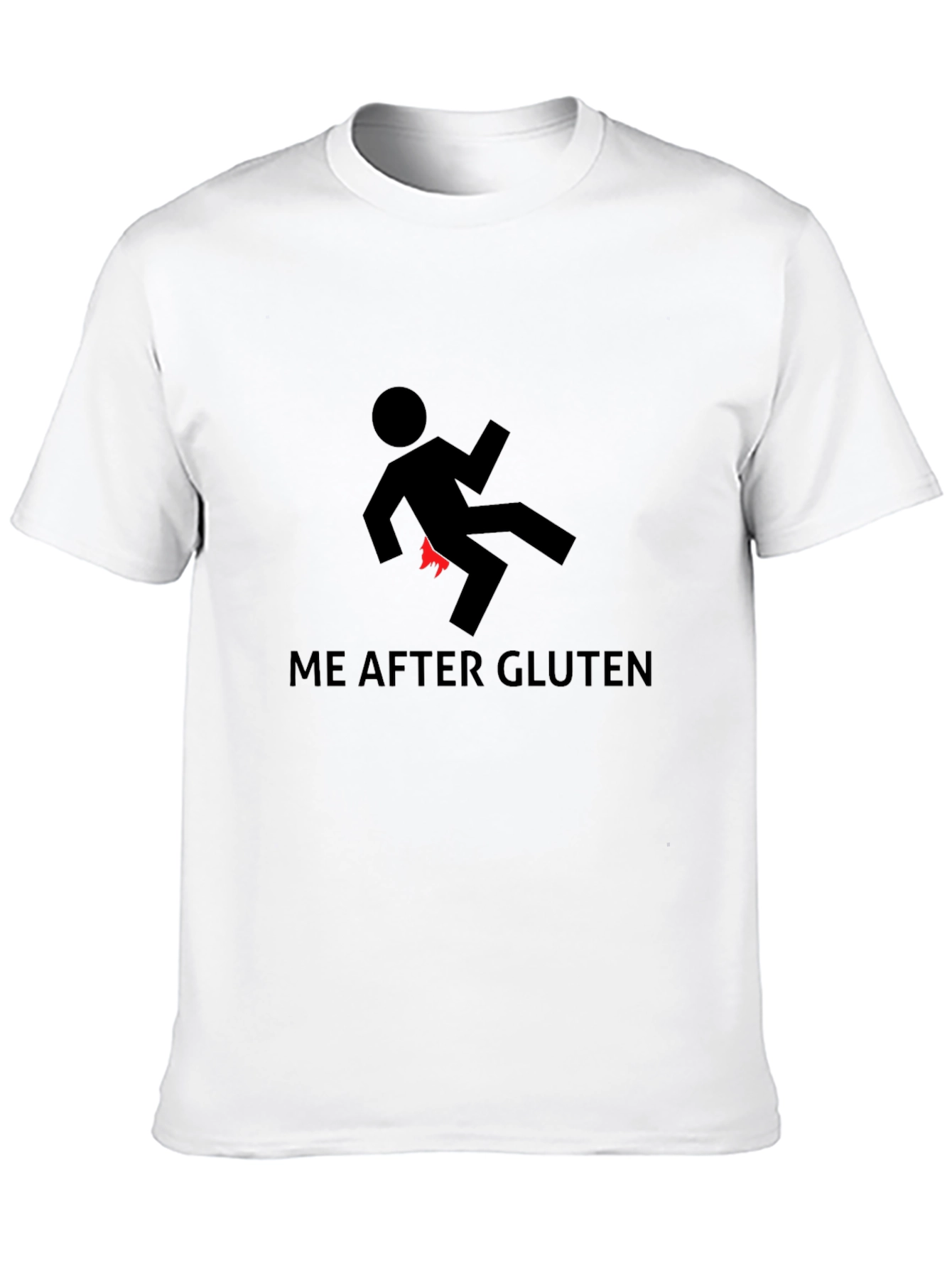Funny Me After Gluten Graphic T-Shirt - Black Tee