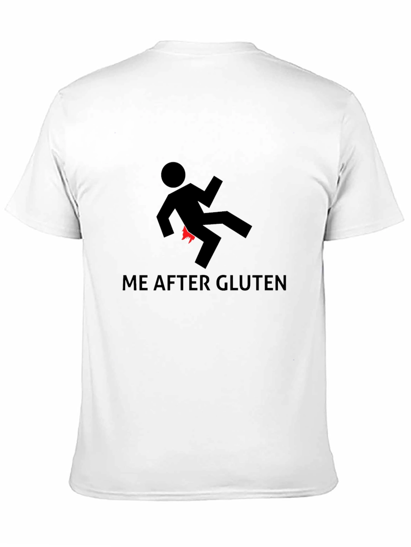 Funny Me After Gluten Graphic T-Shirt - Black Tee