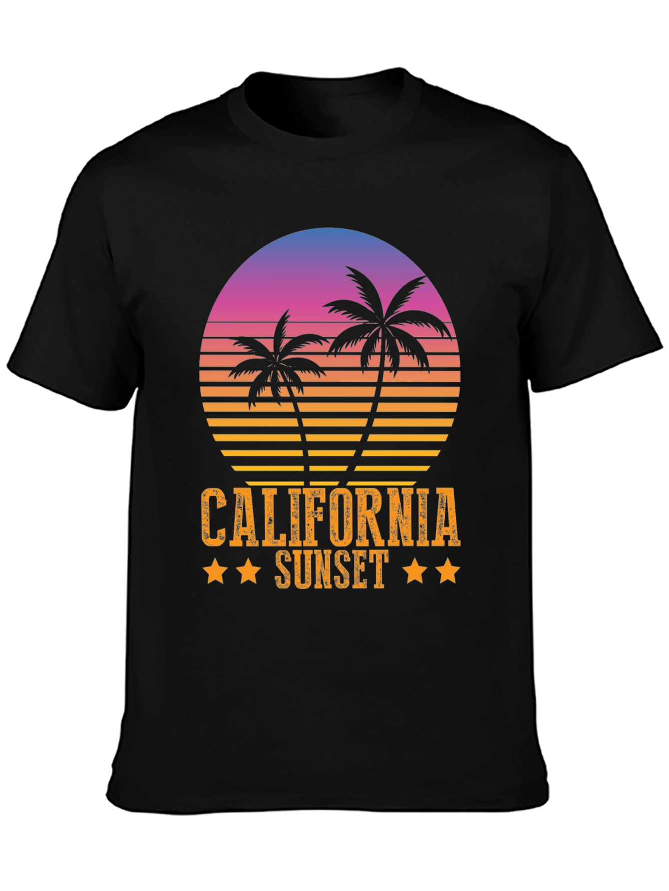 California Sunset Graphic Tee - Black