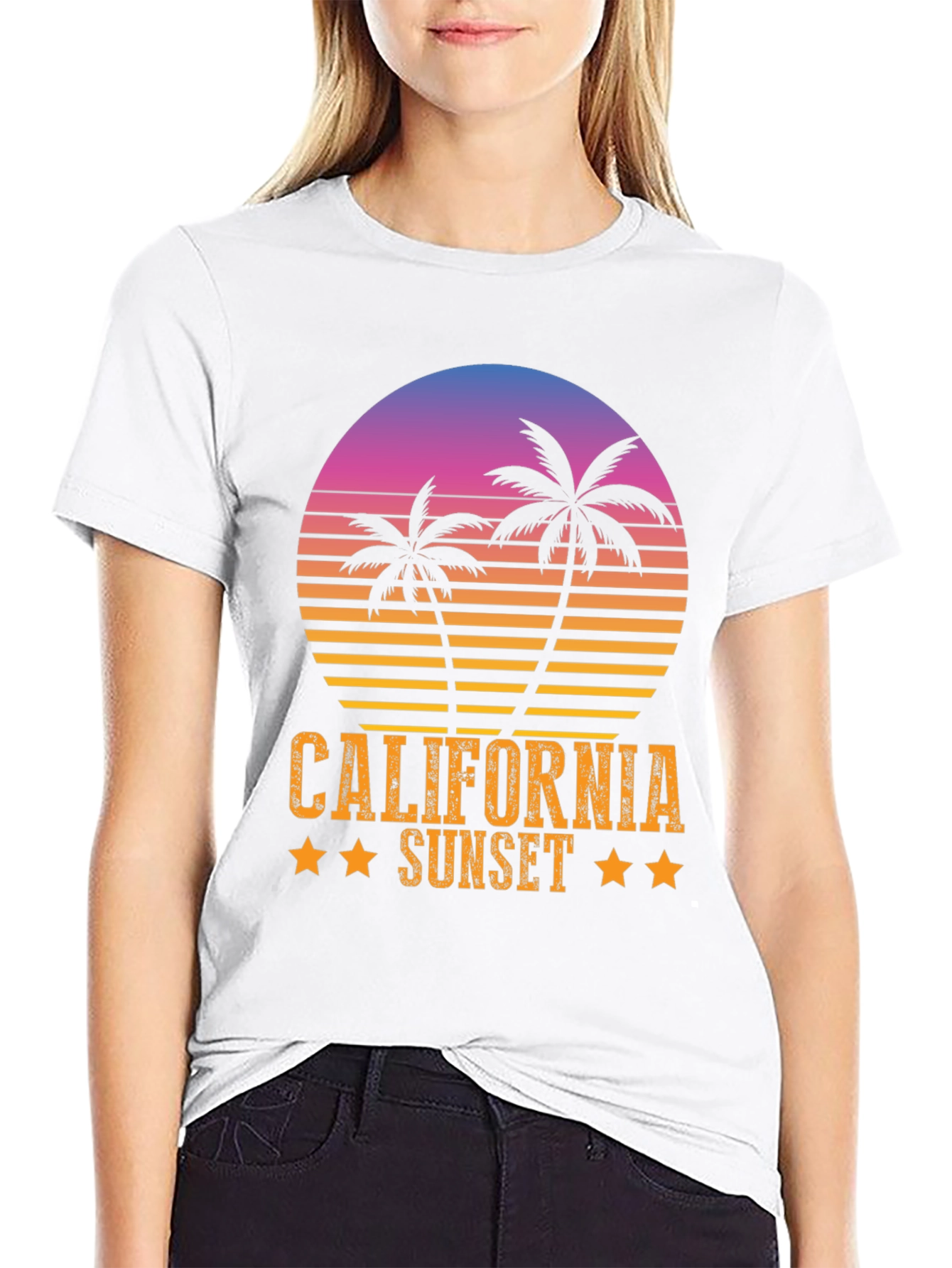 California Sunset Graphic Tee - Black