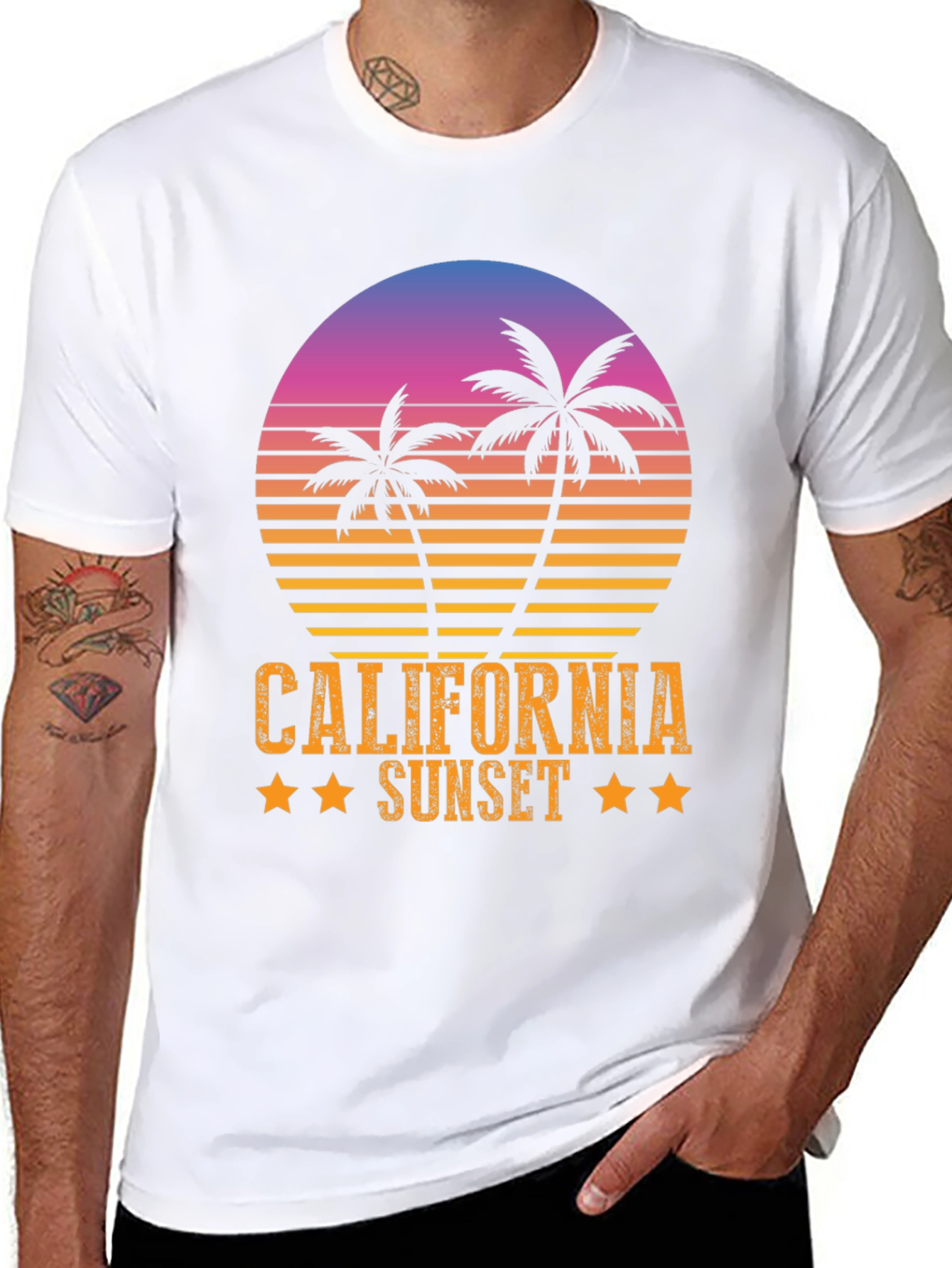 California Sunset Graphic Tee - Black