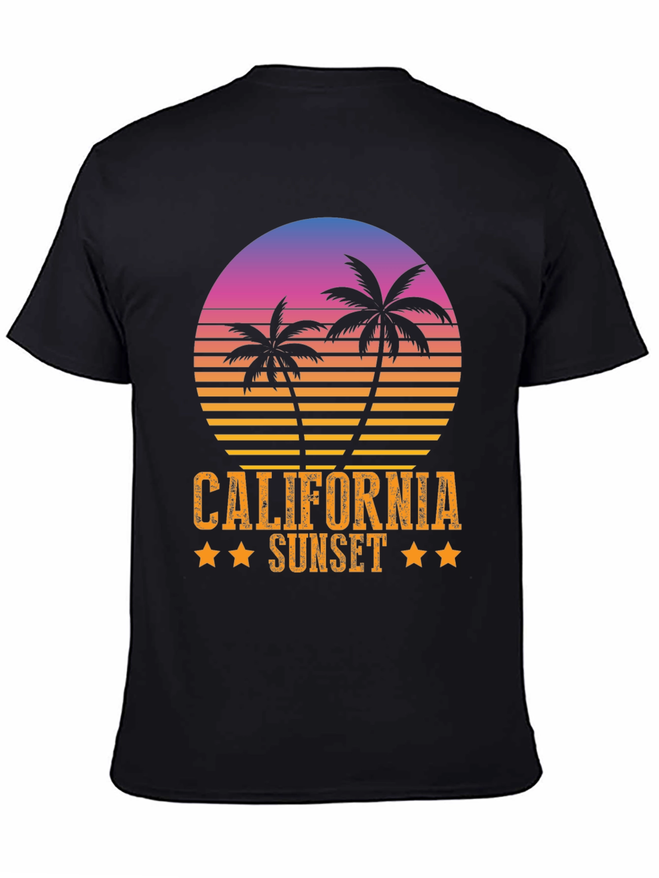California Sunset Graphic Tee - Black