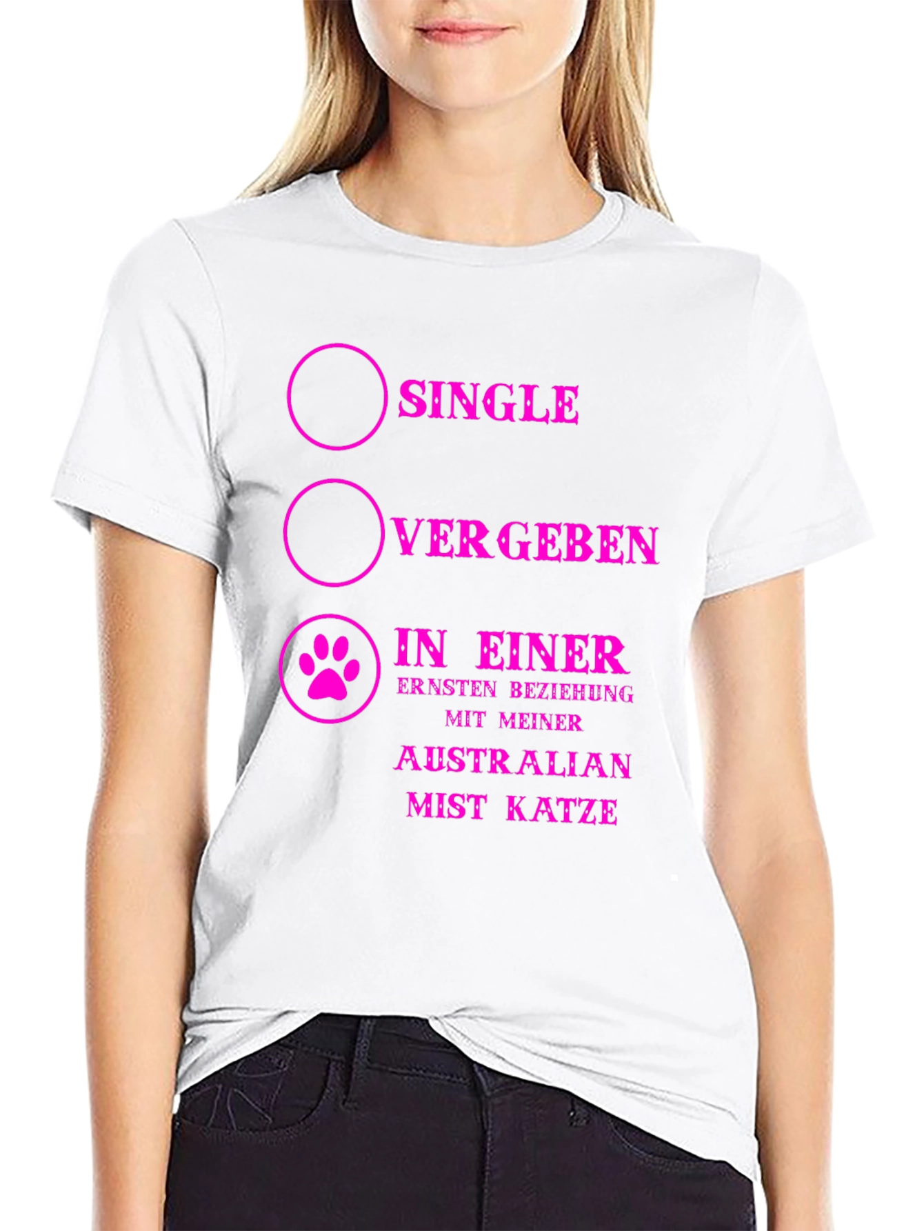 Single Vergeben Australian Mist Katze T-Shirt