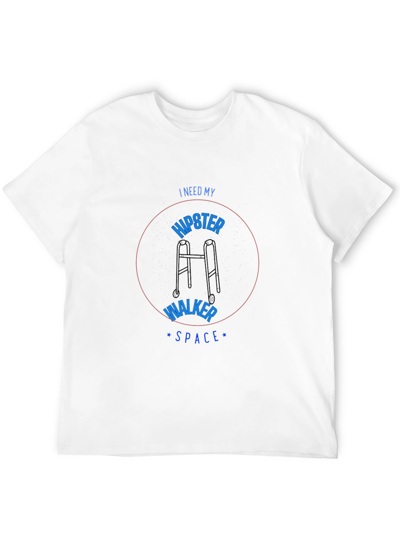Hipster Walker Space Graphic T-Shirt