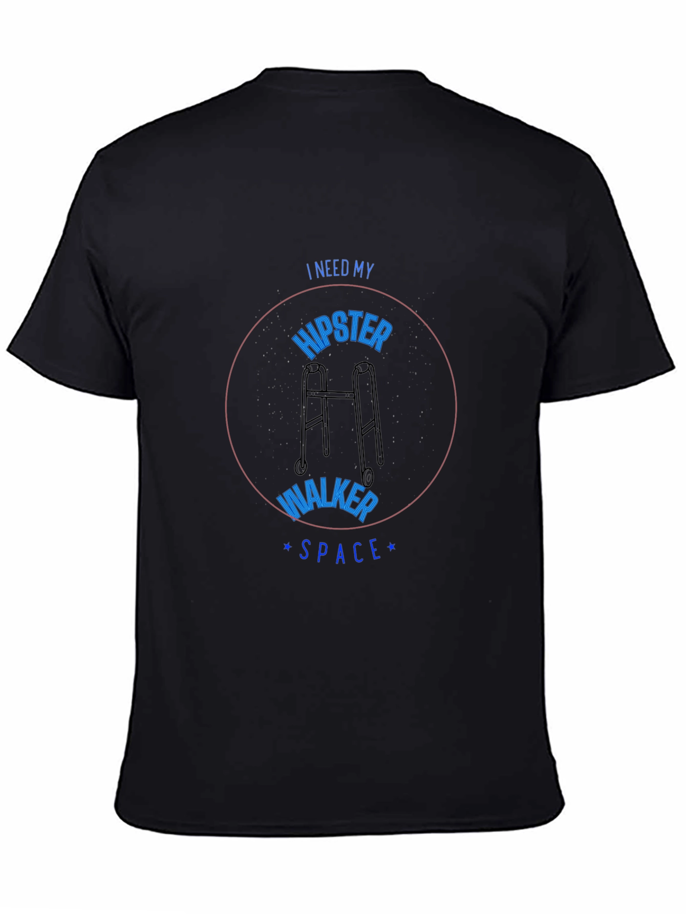 Hipster Walker Space Graphic T-Shirt
